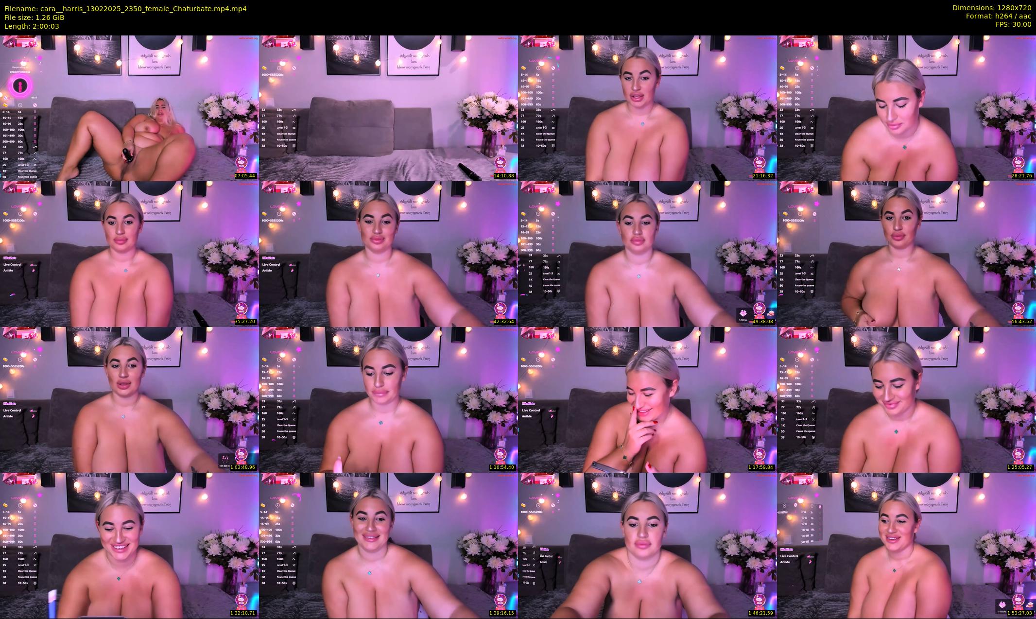 cara__harris — 121 minute Chaturbate female cam show recording, 720p, Feb 13, 2025
