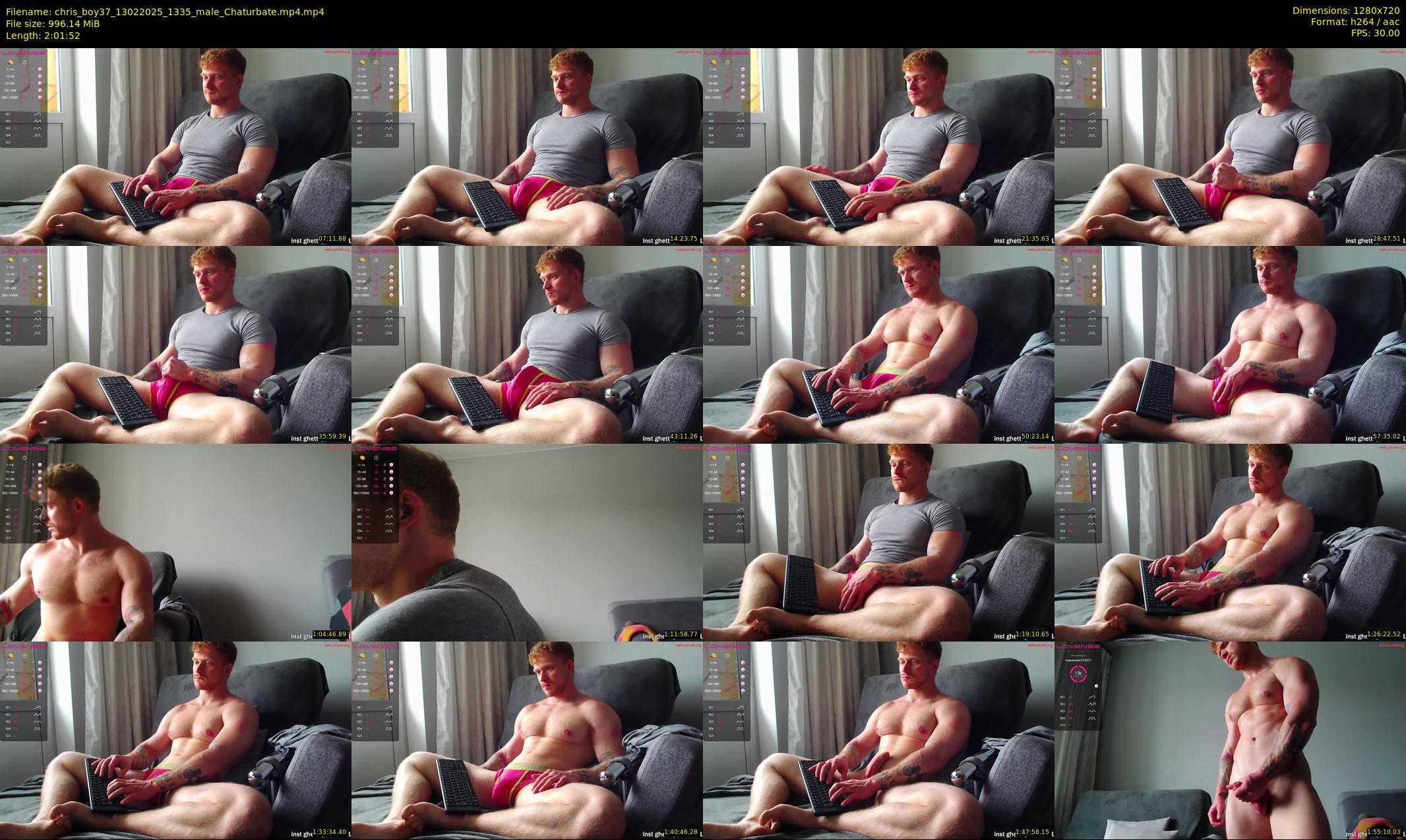 chris_boy37 — 122 minute Chaturbate male cam show recording, 720p, Feb 13, 2025