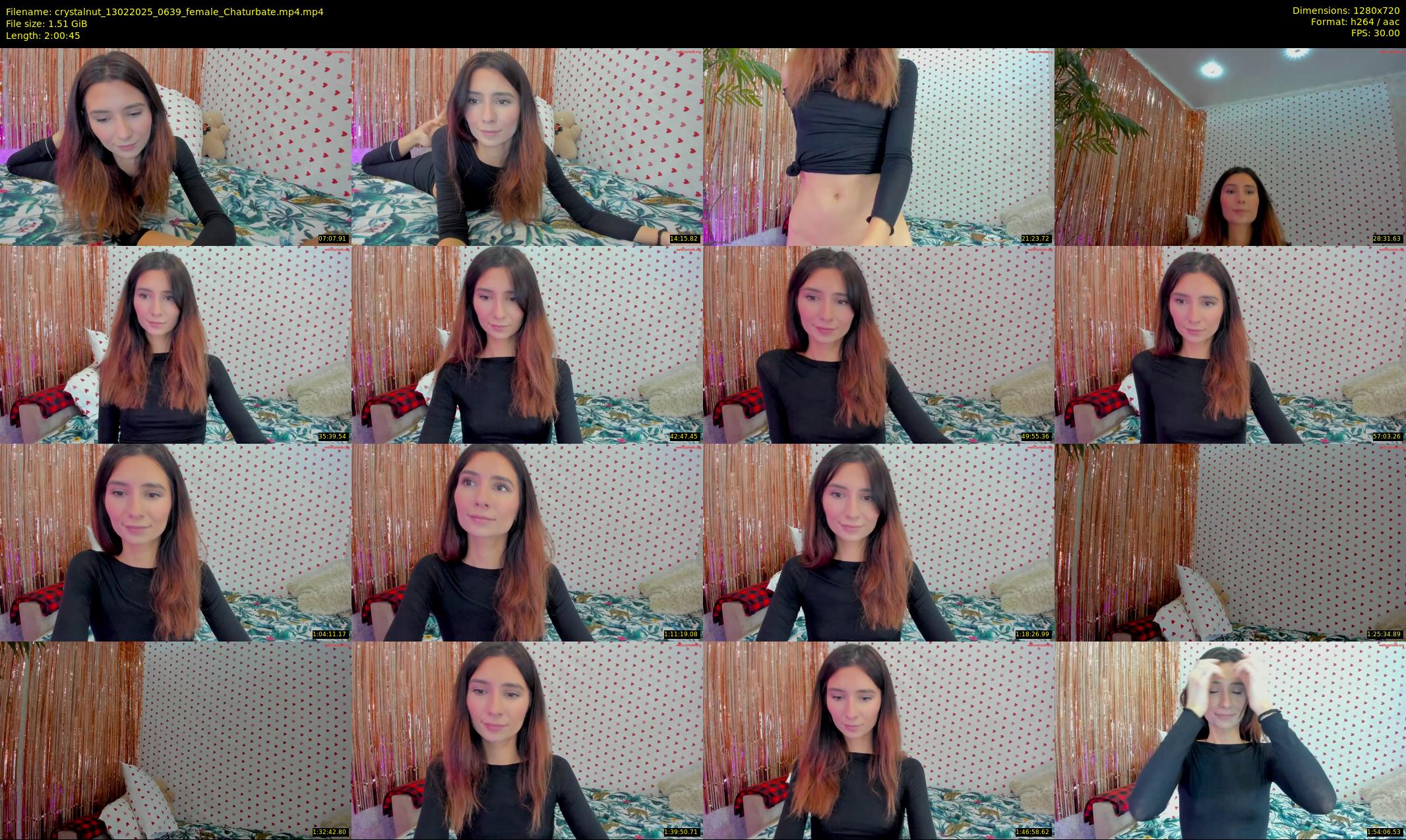 crystalnut — 121 minute Chaturbate female cam show recording, 720p, Feb 13, 2025