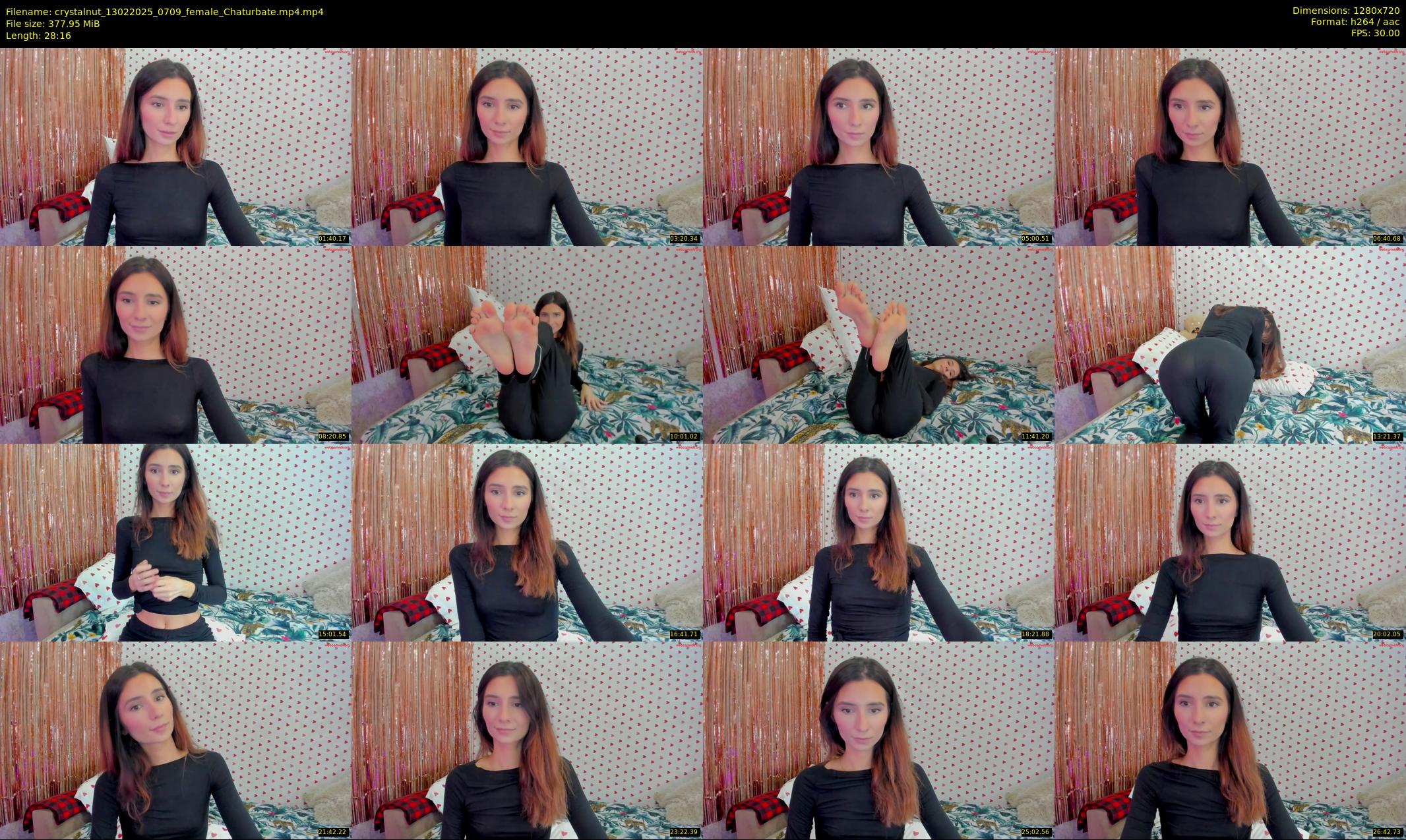 crystalnut — 29 minute Chaturbate female cam show recording, 720p, Feb 13, 2025