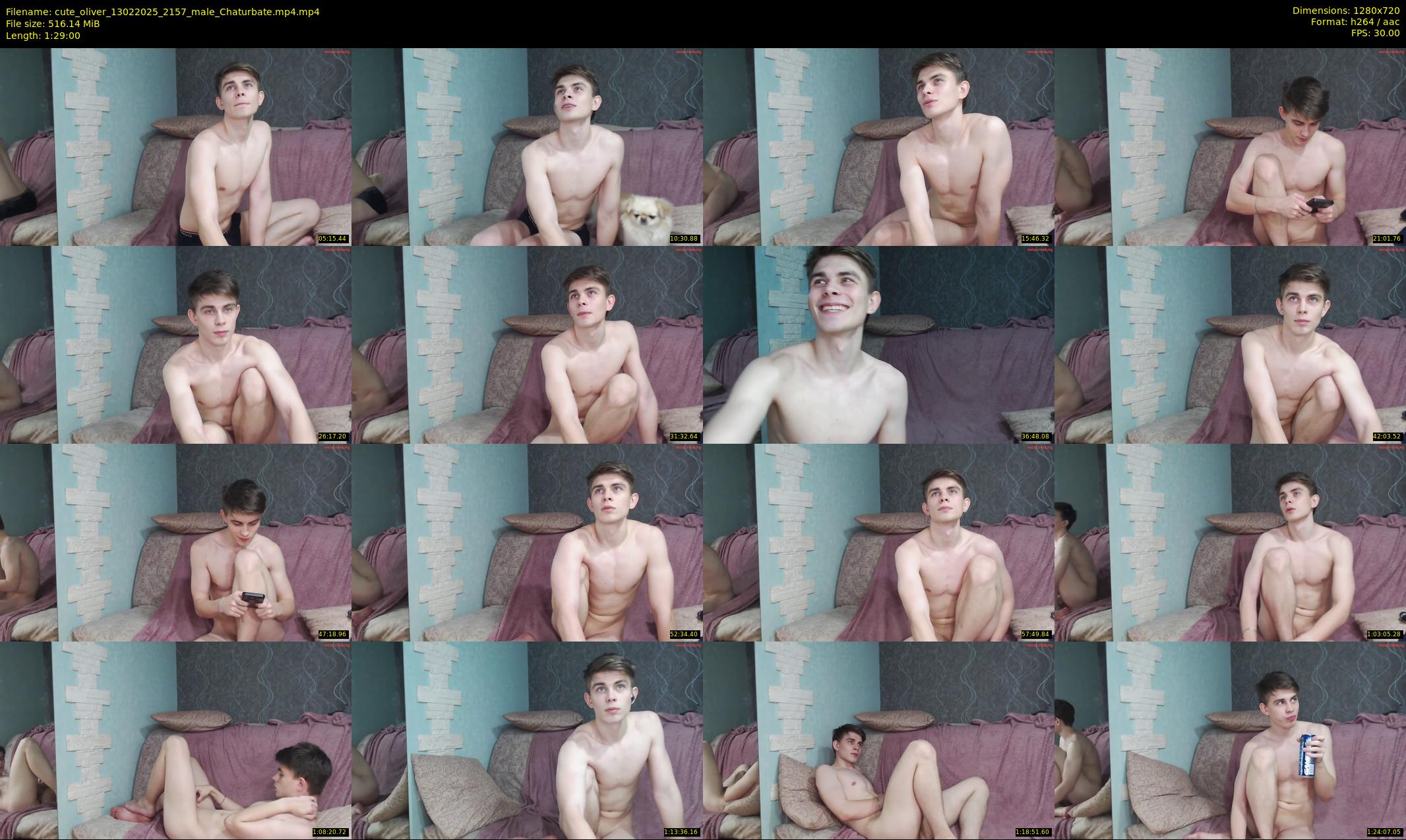 cute_oliver — 89 minute Chaturbate male cam show recording, 720p, Feb 13, 2025