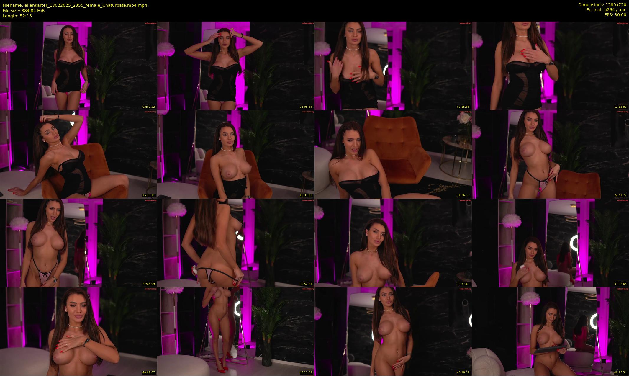ellenkarter — 53 minute Chaturbate female cam show recording, 720p, Feb 13, 2025