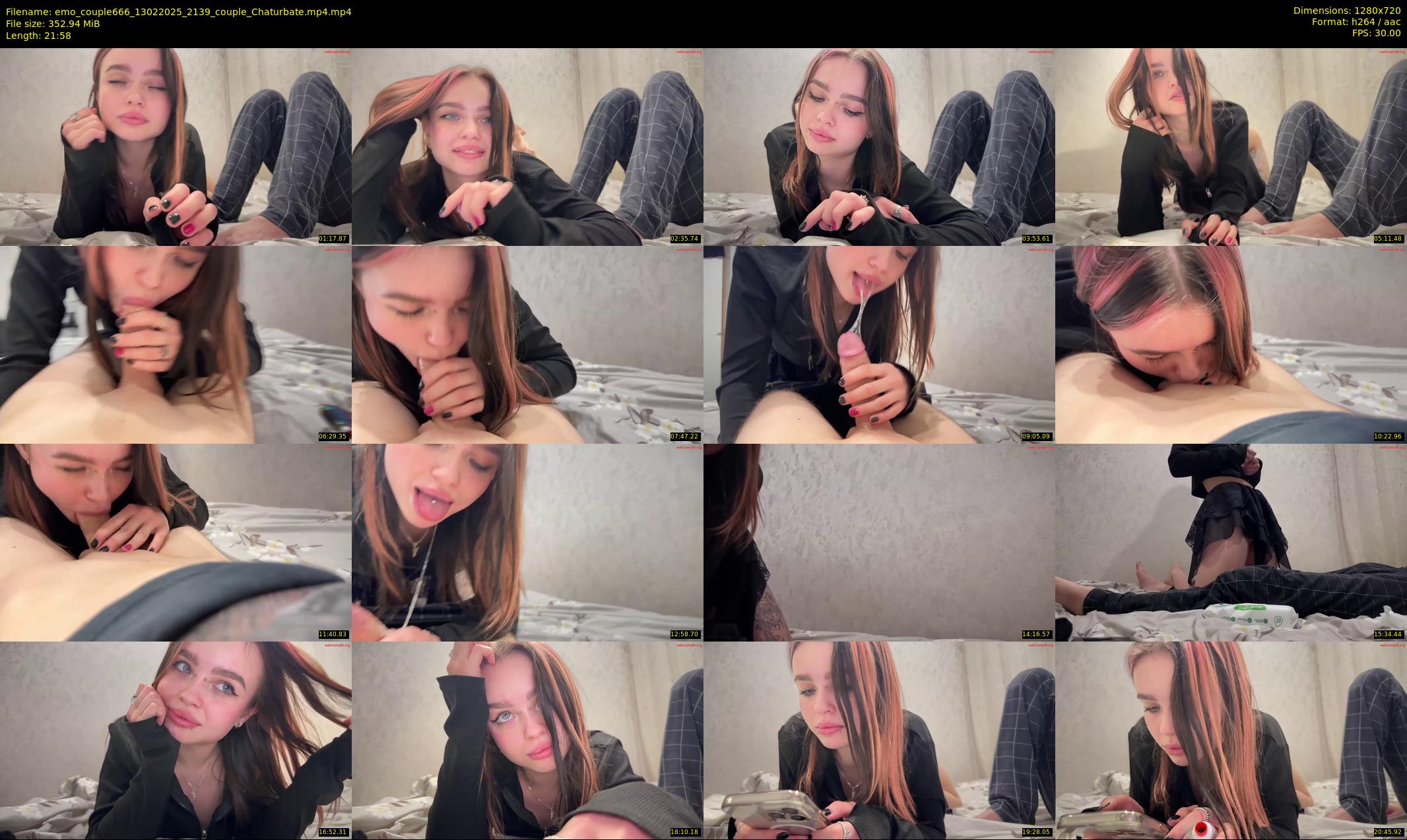 emo_couple666 — 22 minute Chaturbate couple cam show recording, 720p, Feb 13, 2025