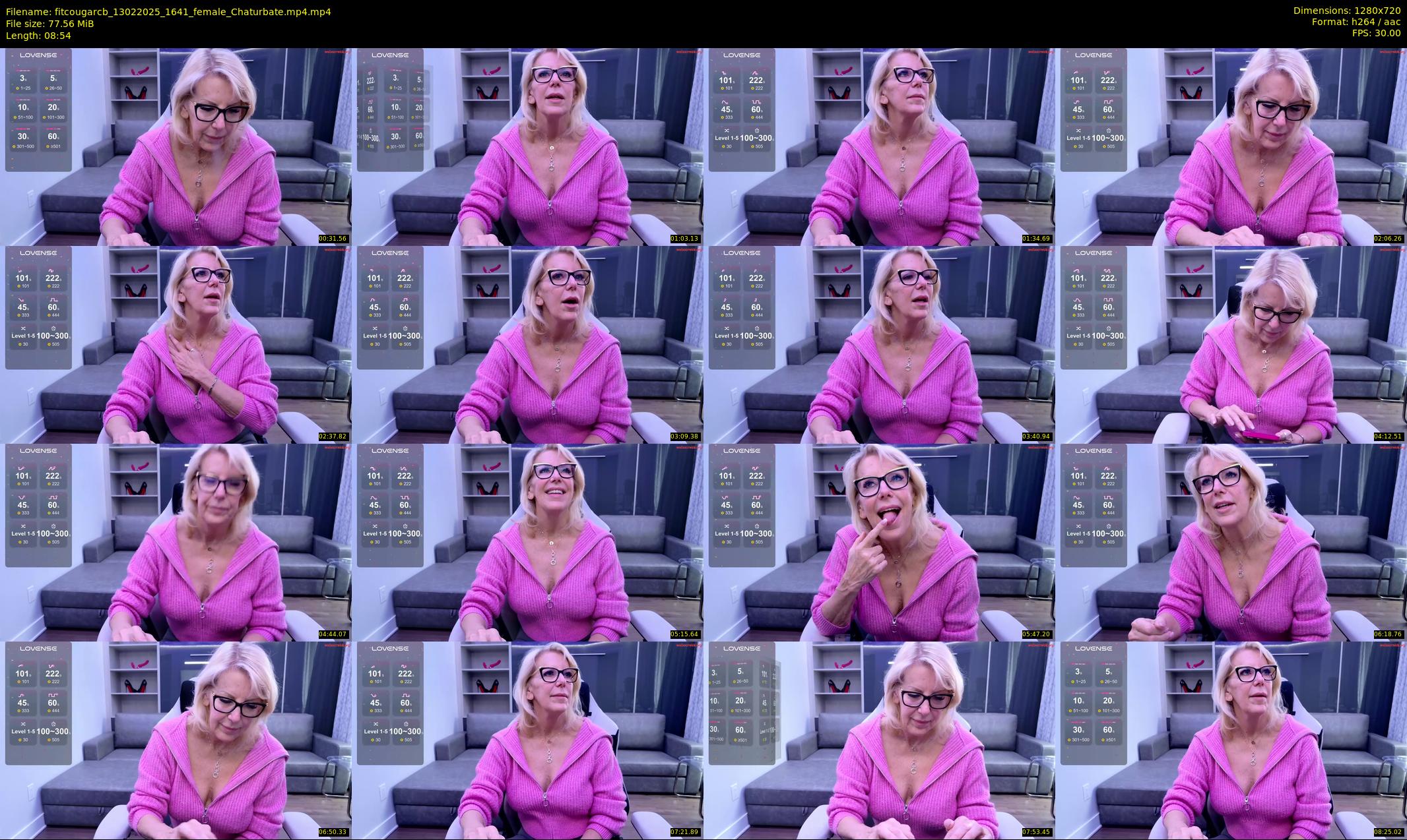 fitcougarcb — 9 minute Chaturbate female cam show recording, 720p, Feb 13, 2025