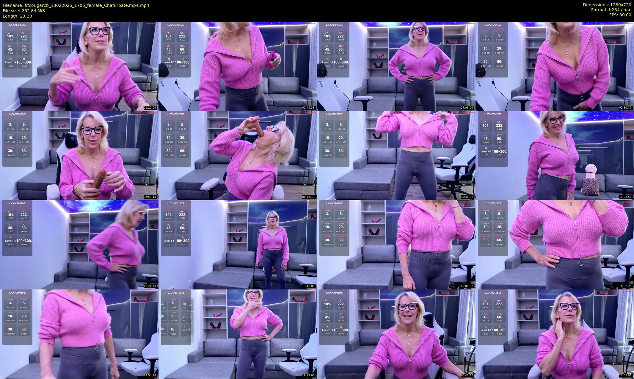 fitcougarcb — 24 minute Chaturbate female cam show recording, 720p, Feb 13, 2025