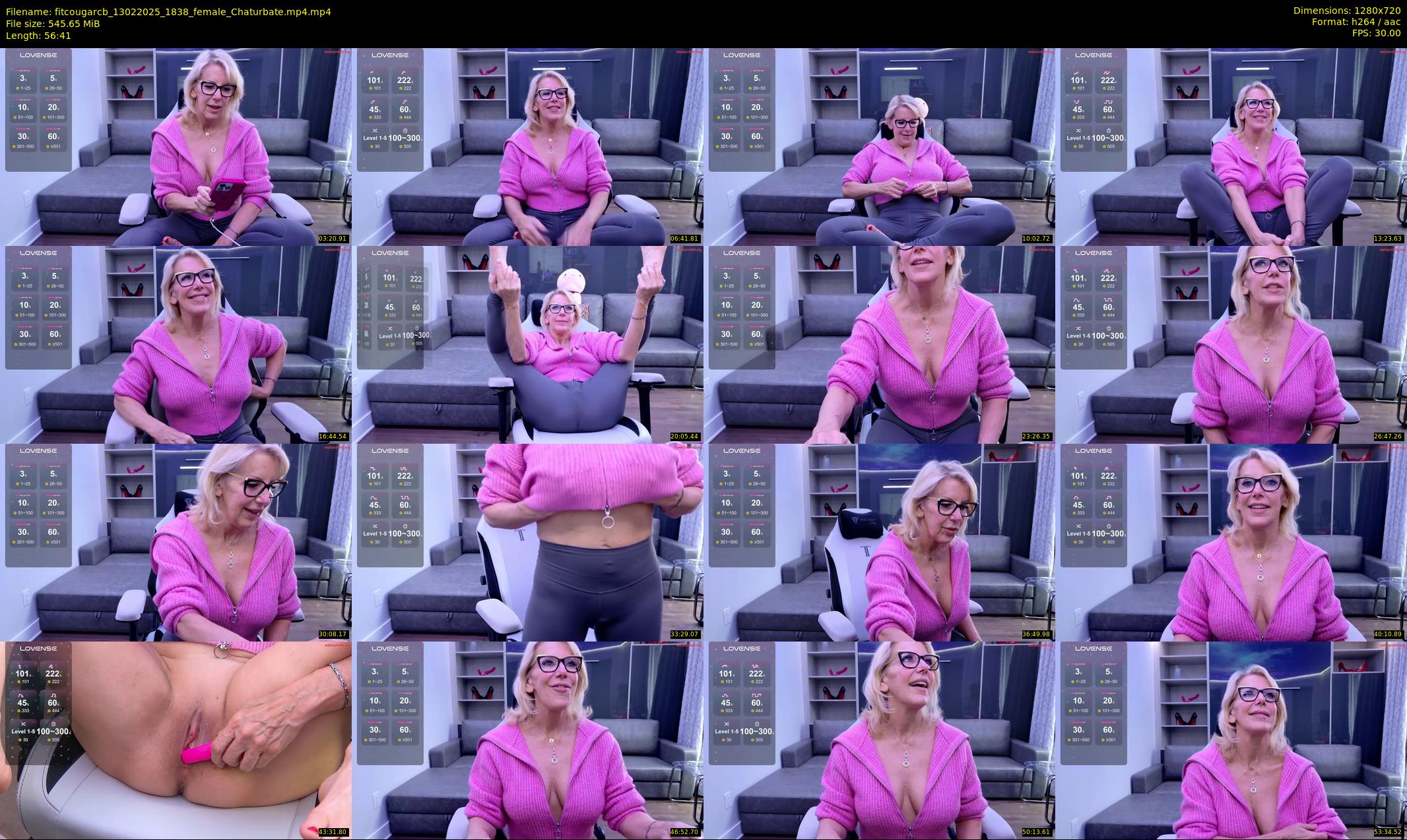 fitcougarcb — 57 minute Chaturbate female cam show recording, 720p, Feb 13, 2025