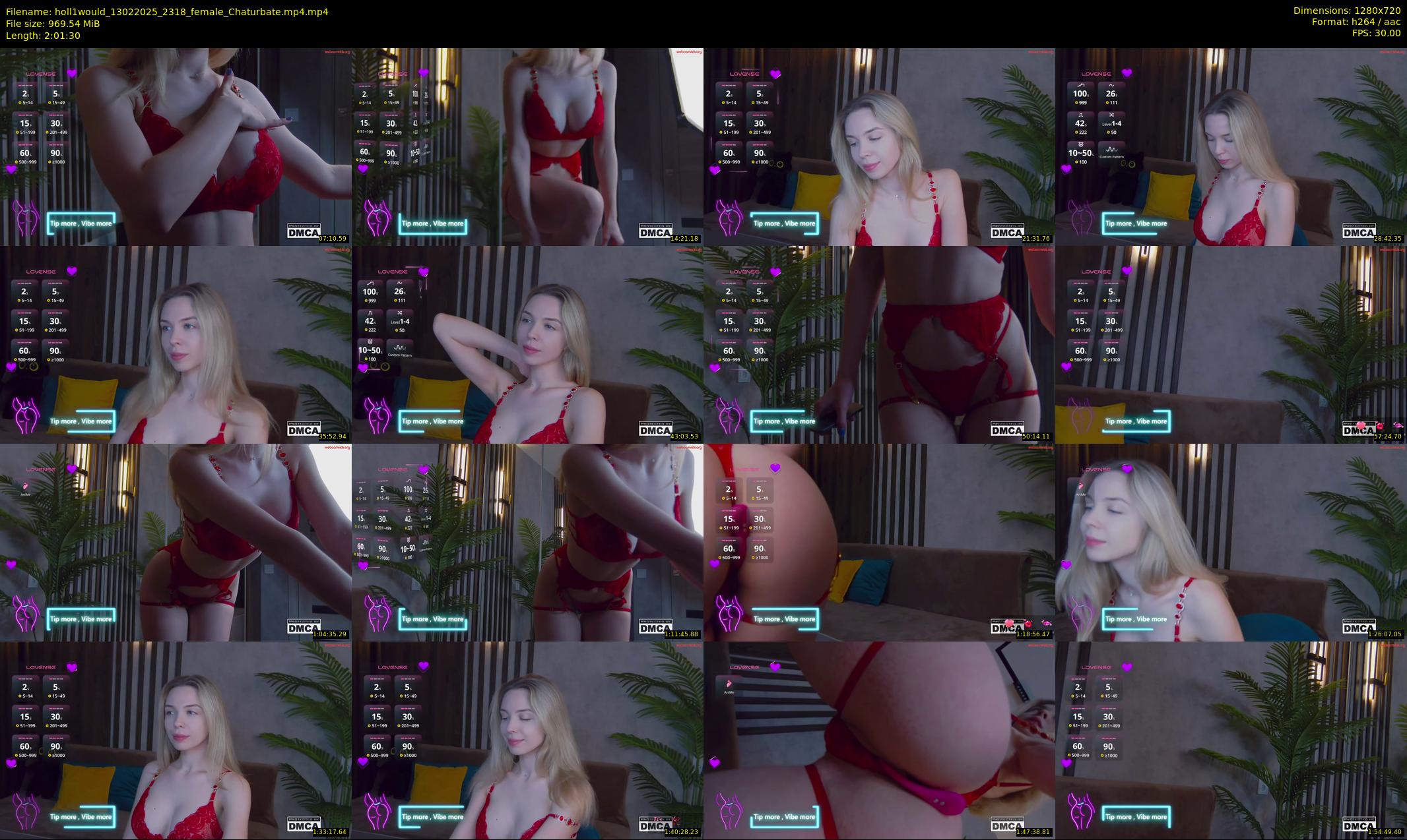 holl1would — 122 minute Chaturbate female cam show recording, 720p, Feb 13, 2025