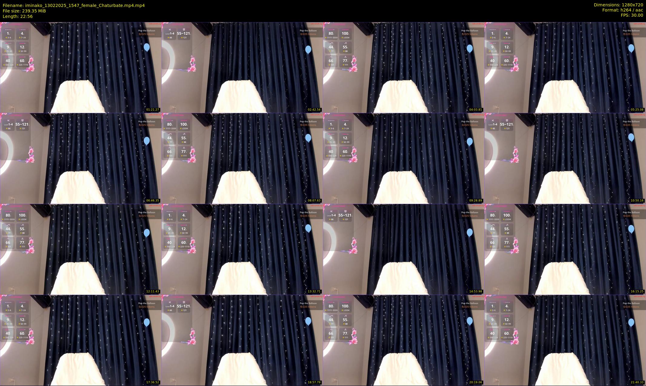 iminako — 23 minute Chaturbate female cam show recording, 720p, Feb 13, 2025