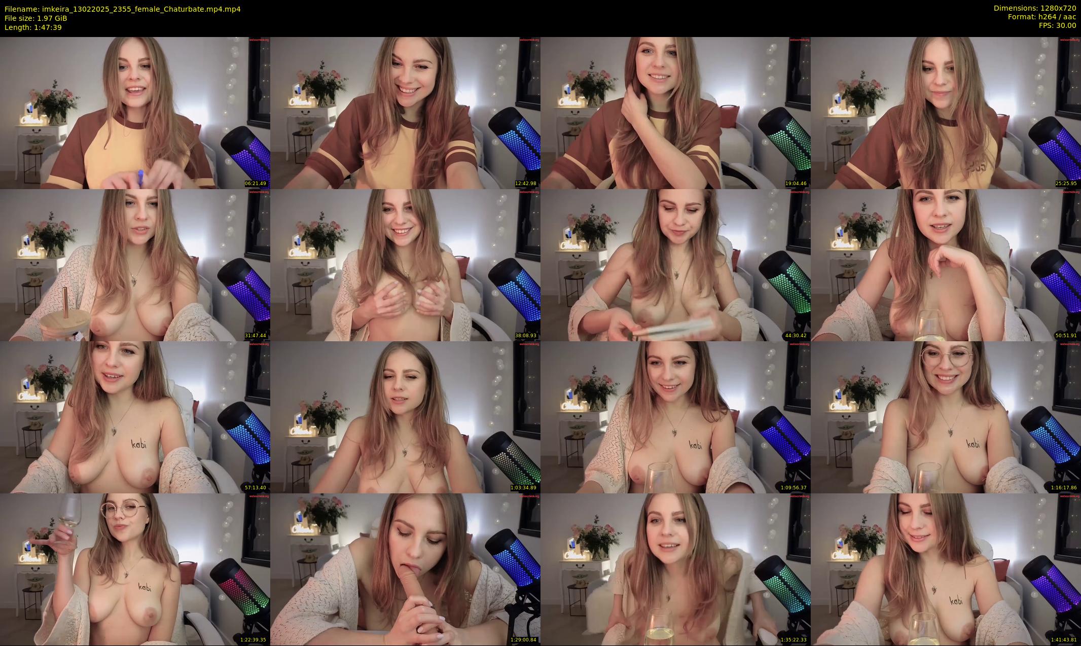 imkeira — 108 minute Chaturbate female cam show recording, 720p, Feb 13, 2025