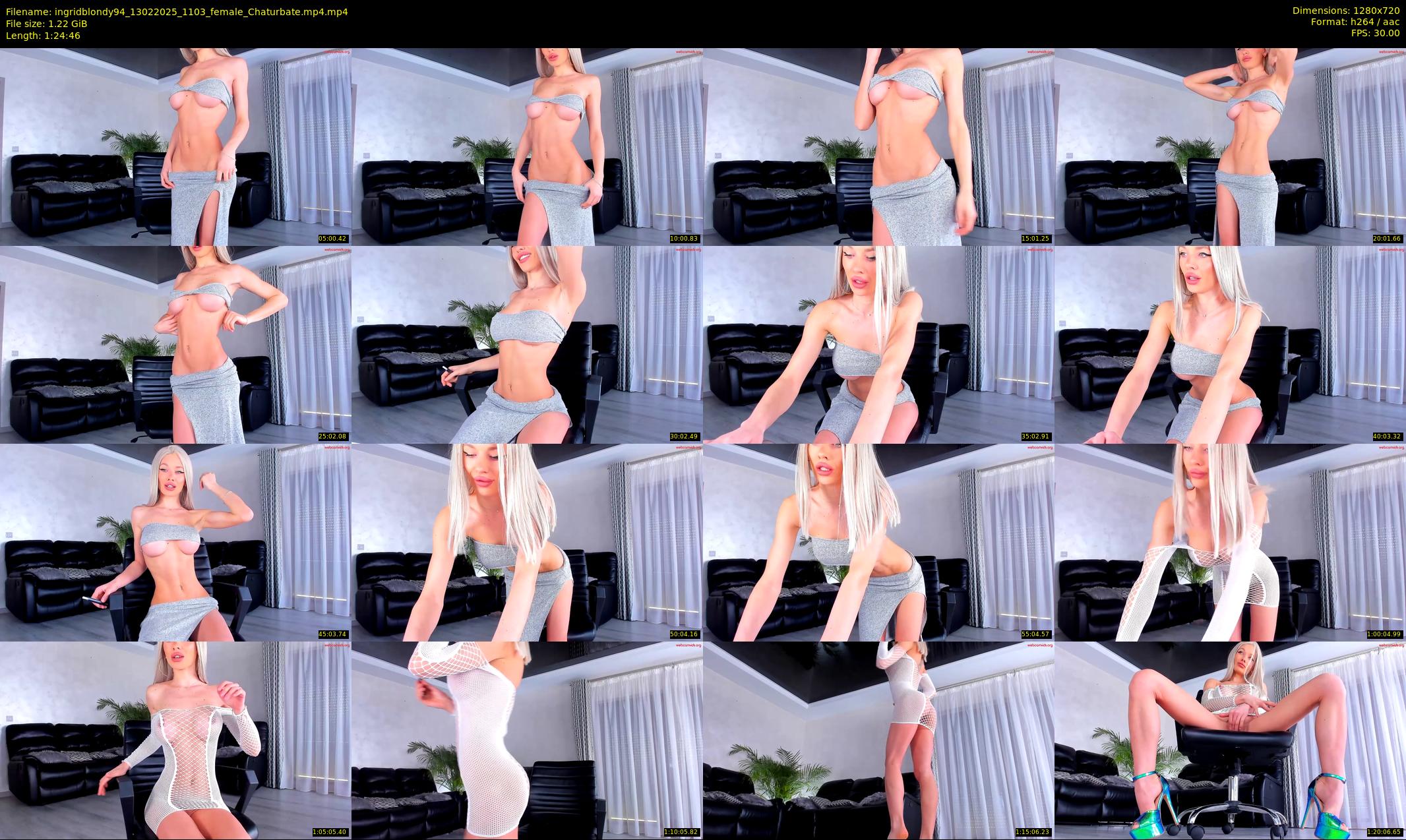 ingridblondy94 — 85 minute Chaturbate female cam show recording, 720p, Feb 13, 2025