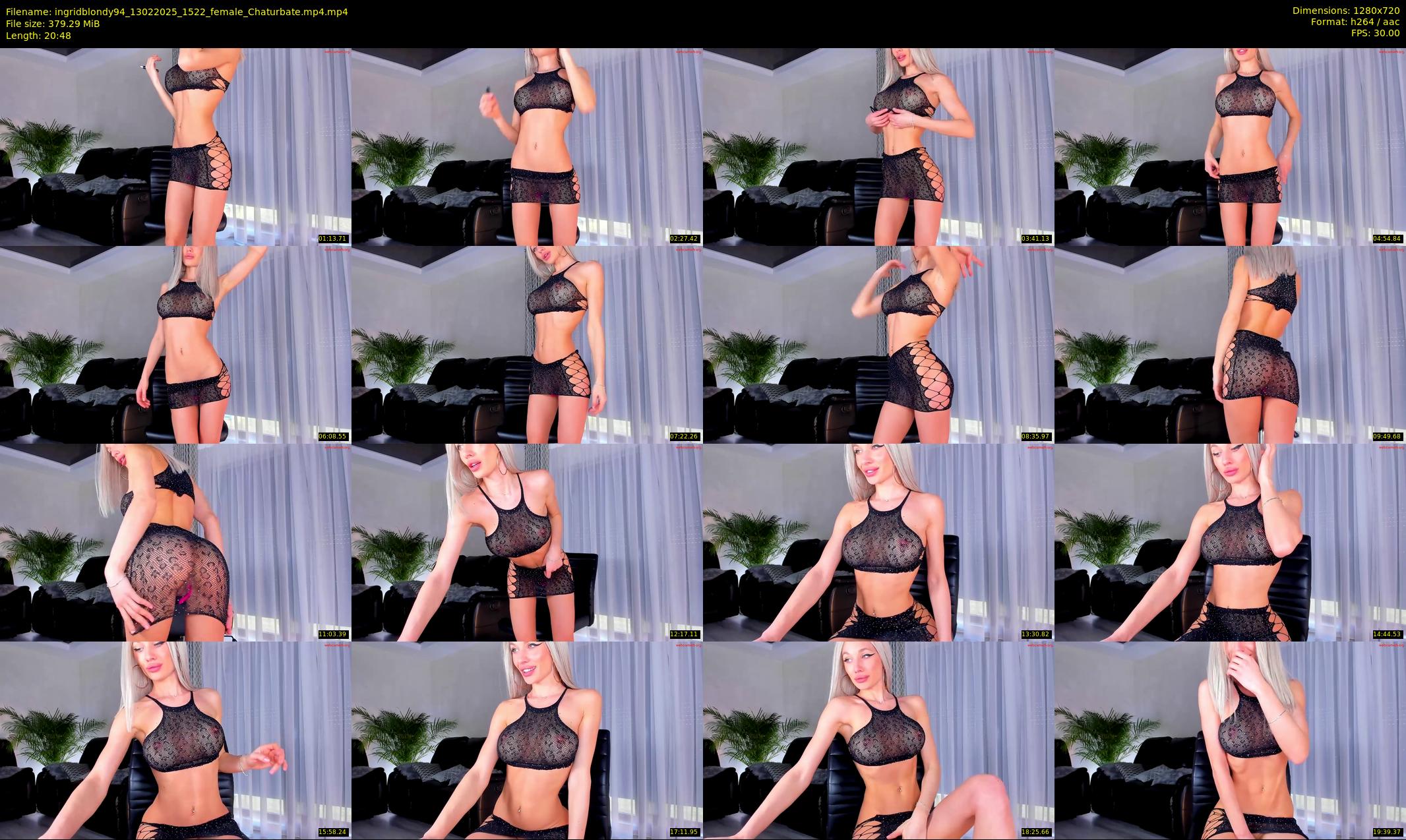 ingridblondy94 — 21 minute Chaturbate female cam show recording, 720p, Feb 13, 2025