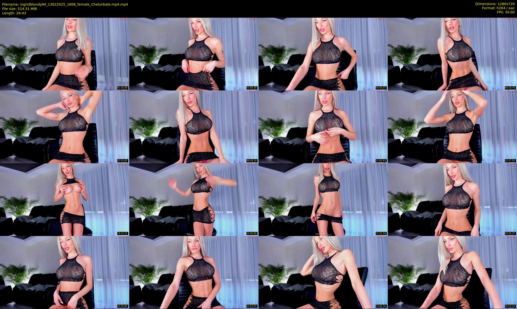 ingridblondy94 — 27 minute Chaturbate female cam show recording, 720p, Feb 13, 2025