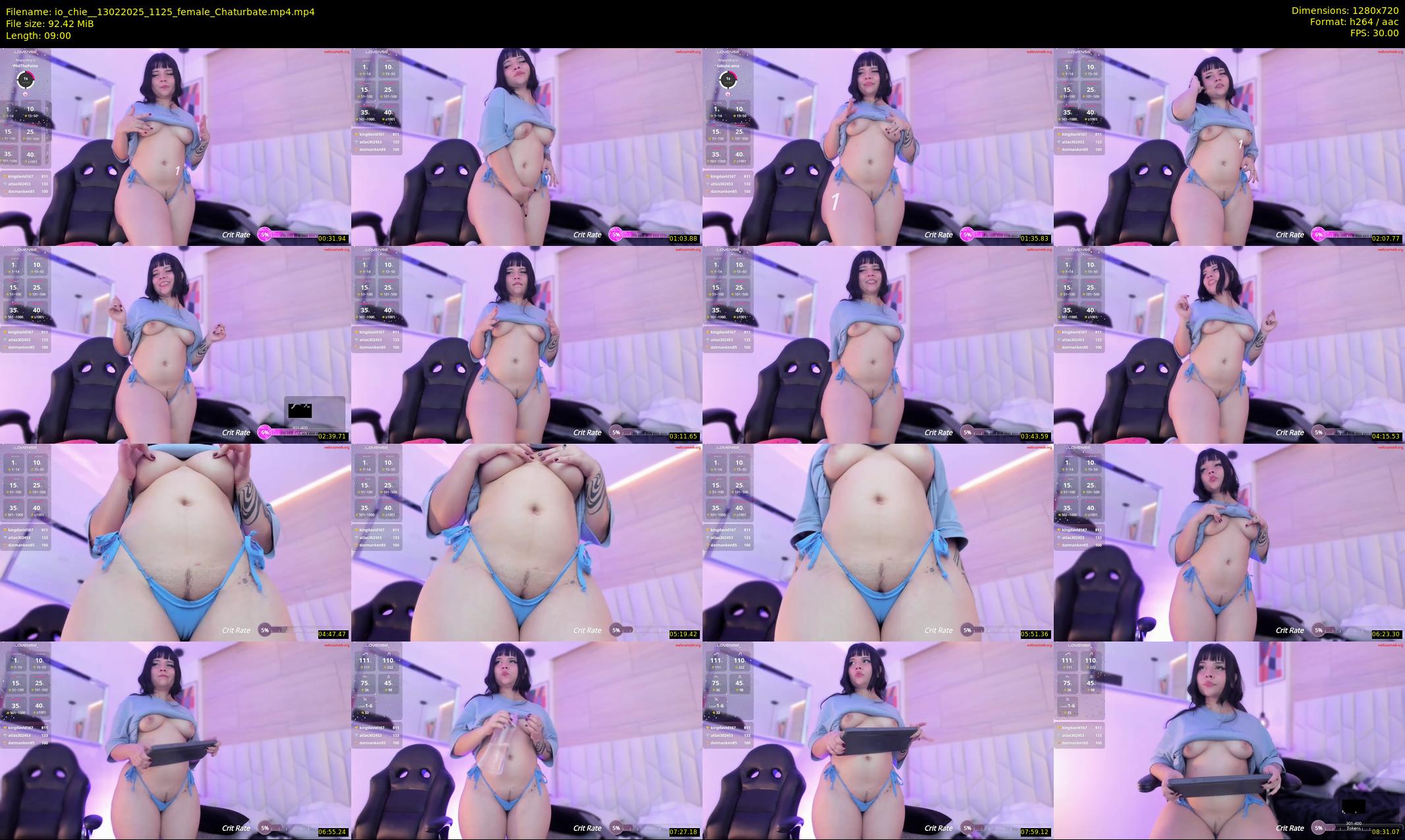 io_chie_ — 9 minute Chaturbate female cam show recording, 720p, Feb 13, 2025