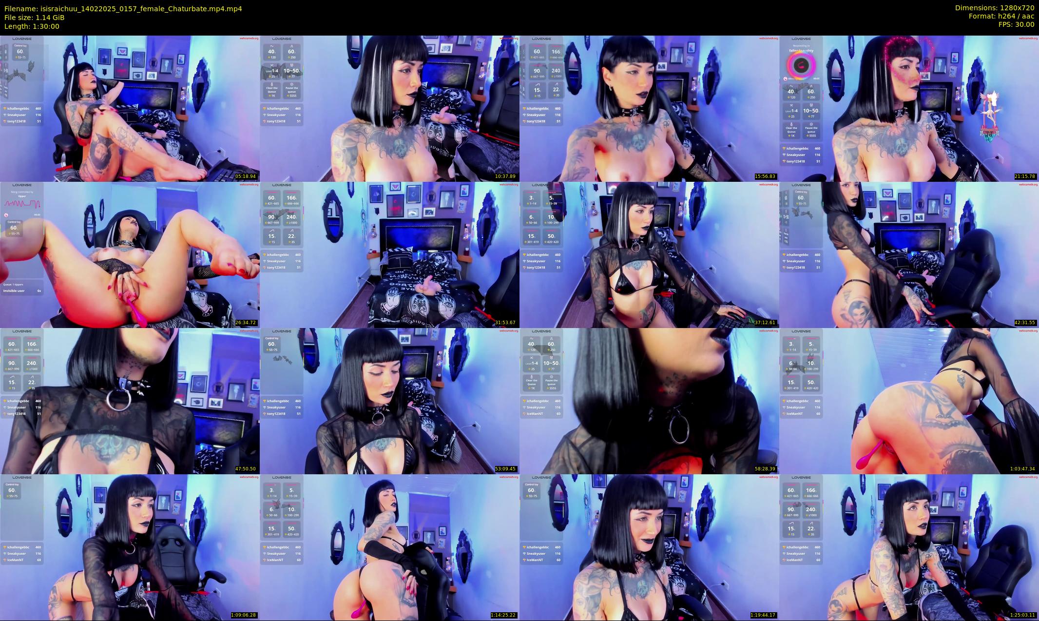 isisraichuu — 90 minute Chaturbate female cam show recording, 720p, Feb 14, 2025