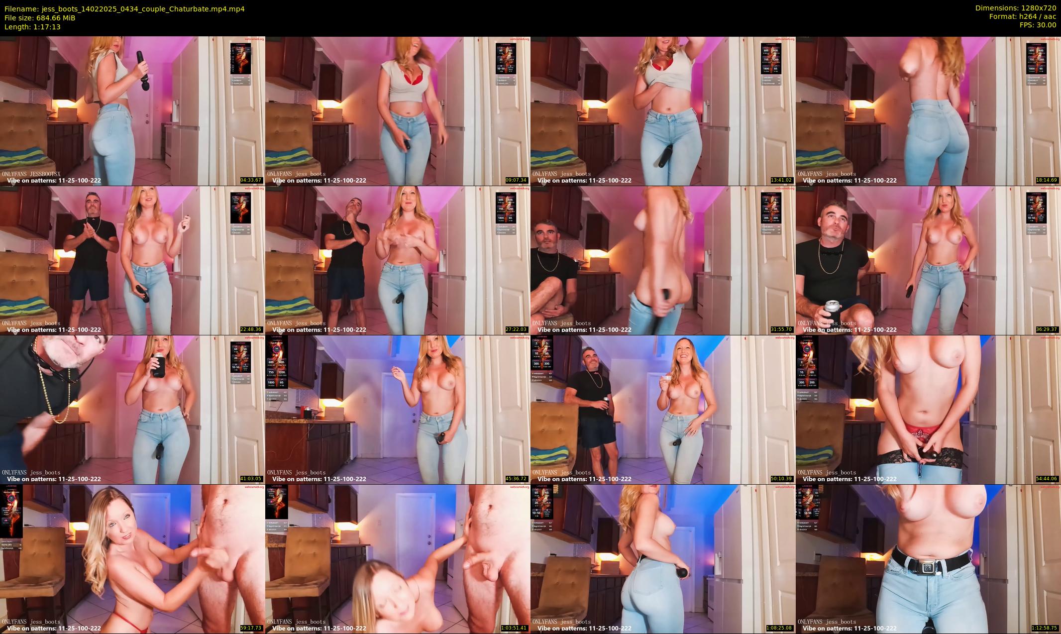 jess_boots — 78 minute Chaturbate female cam show recording, 720p, Feb 14, 2025