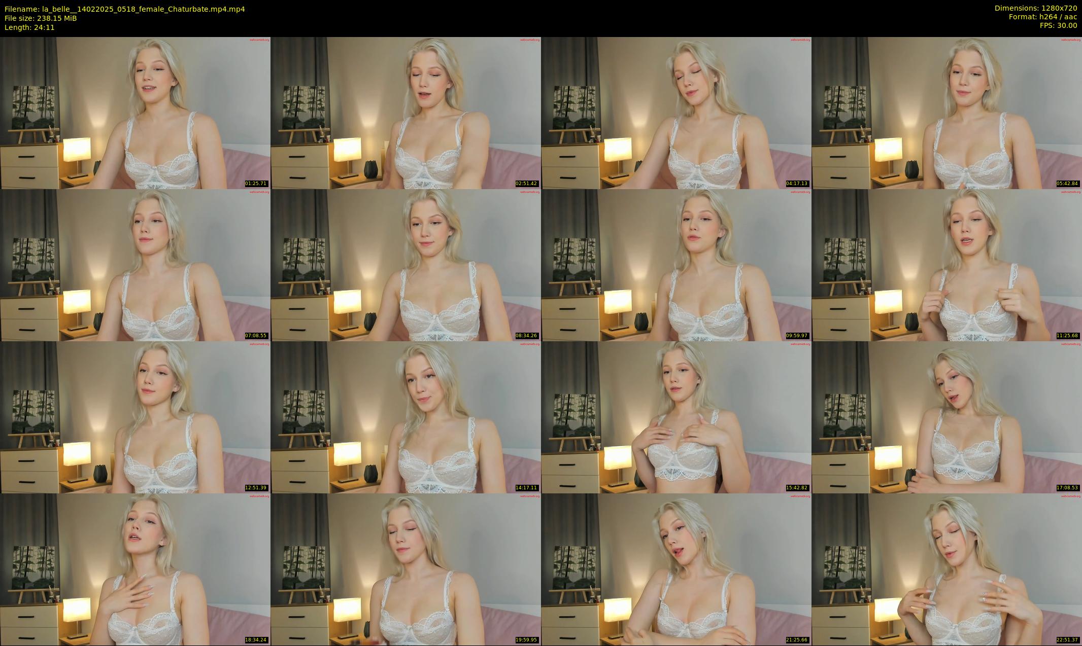 la_belle_ — 25 minute Chaturbate female cam show recording, 720p, Feb 14, 2025