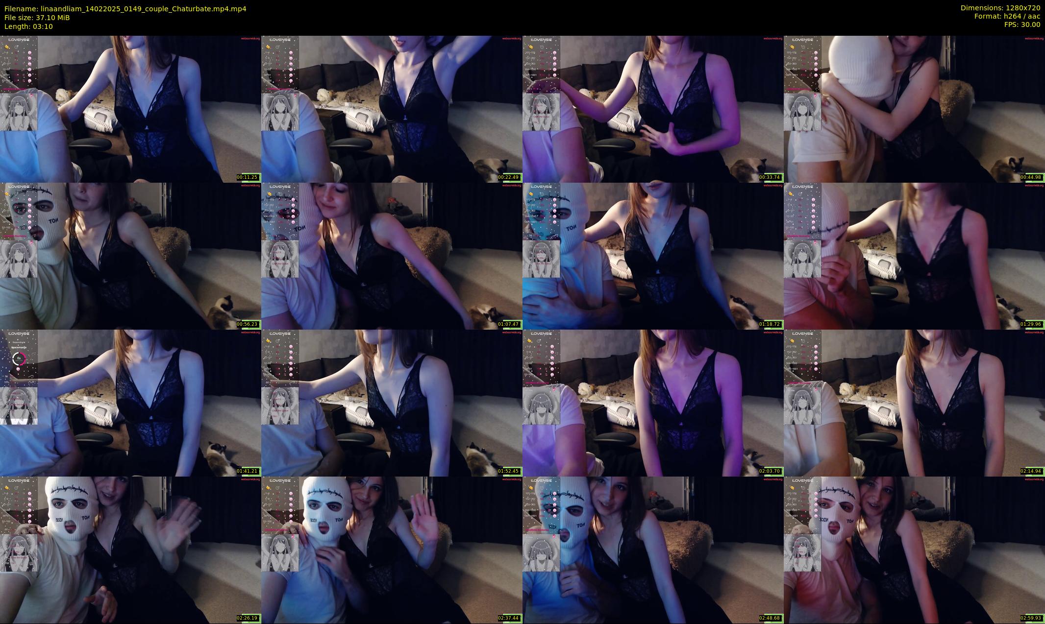 linaandliam — 4 minute Chaturbate couple cam show recording, 720p, Feb 14, 2025