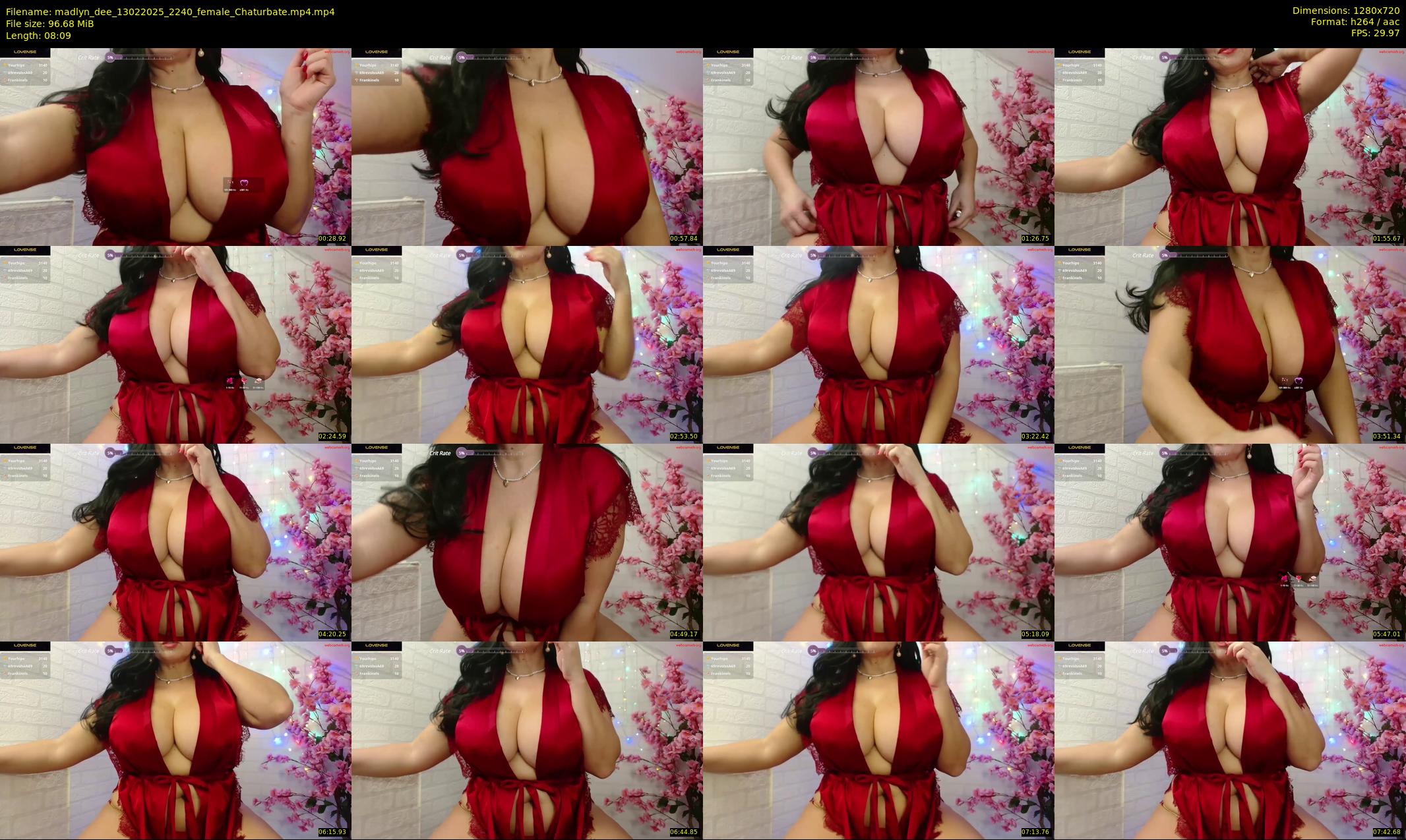 madlyn_dee — 9 minute Chaturbate female cam show recording, 720p, Feb 13, 2025