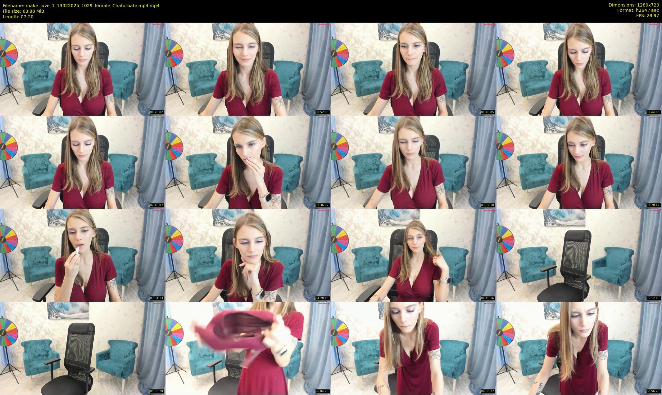 make_love_1 — 8 minute Chaturbate female cam show recording, 720p, Feb 13, 2025