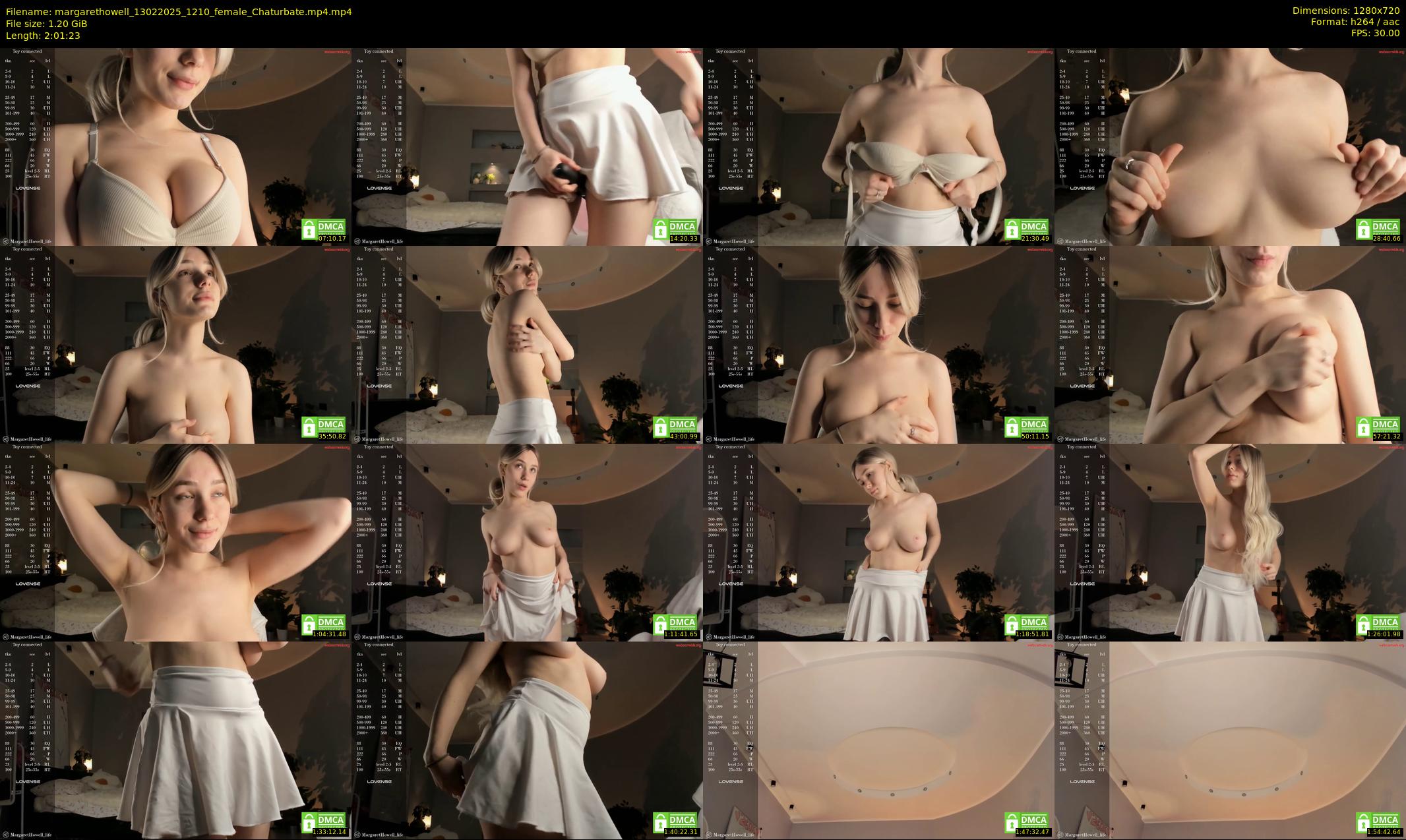 margarethowell — 122 minute Chaturbate female cam show recording, 720p, Feb 13, 2025