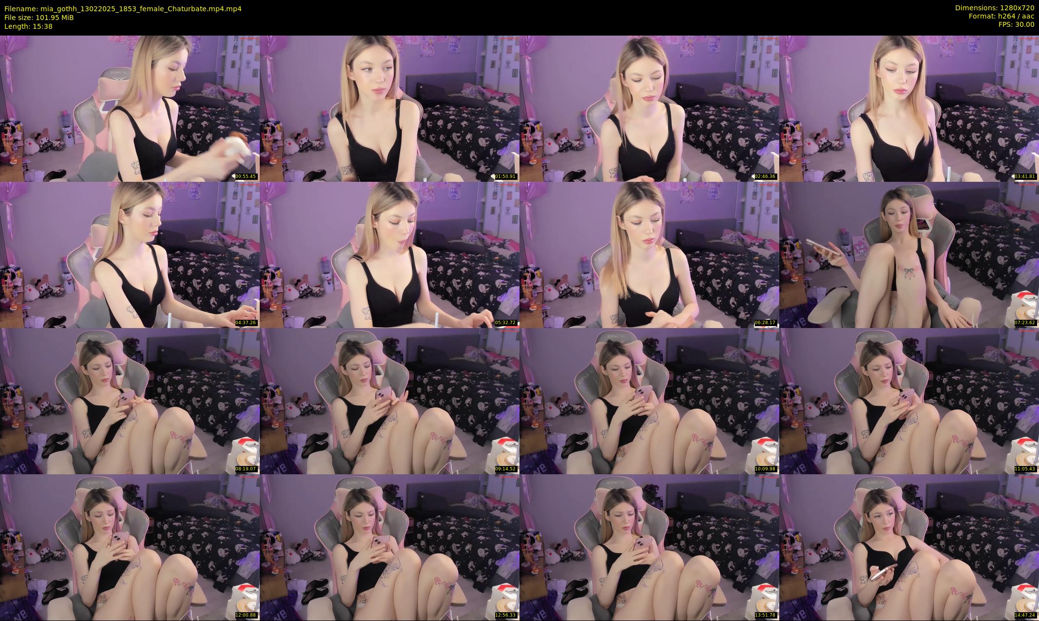 mia_gothh — 16 minute Chaturbate female cam show recording, 720p, Feb 13, 2025