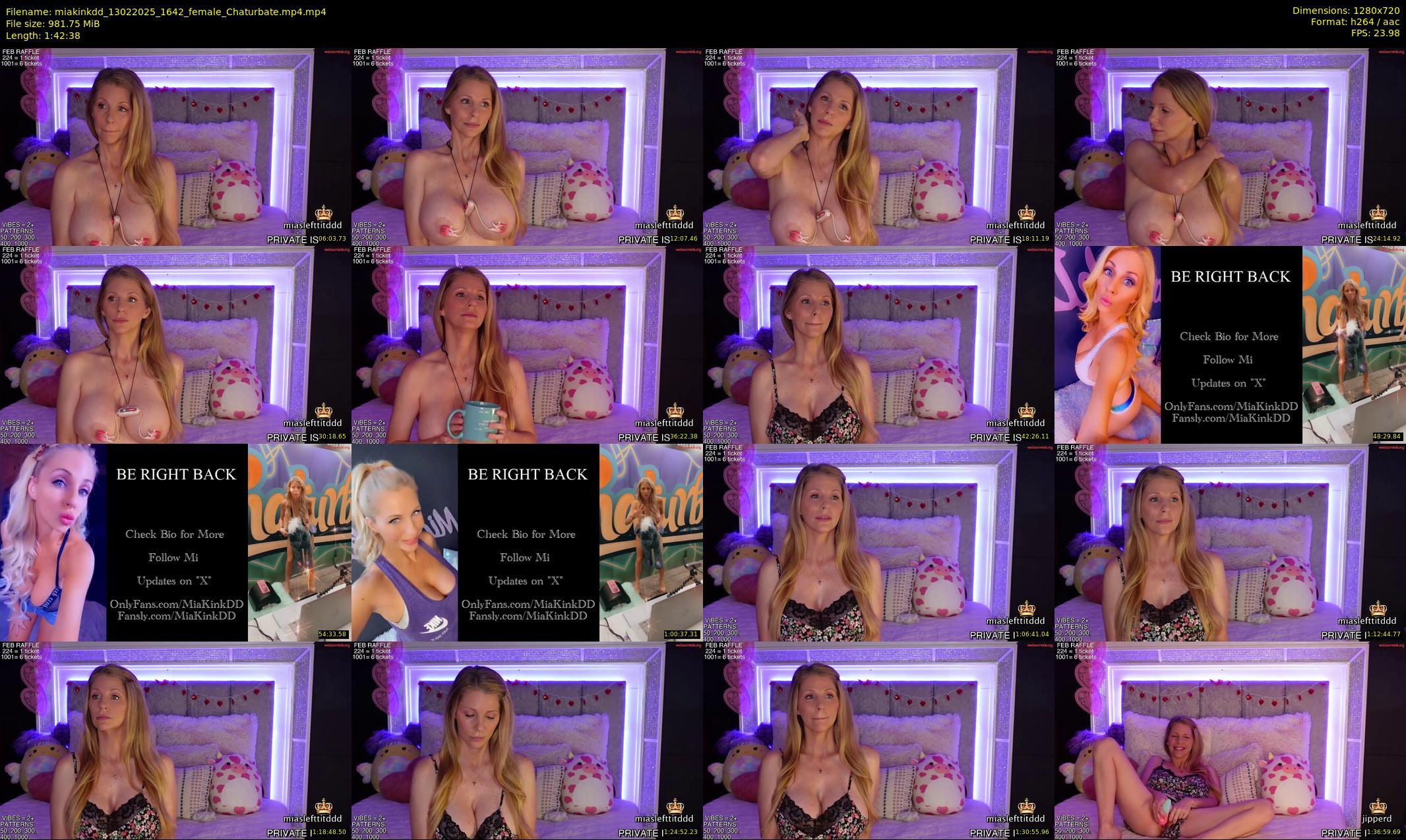 miakinkdd — 103 minute Chaturbate female cam show recording, 720p, Feb 13, 2025