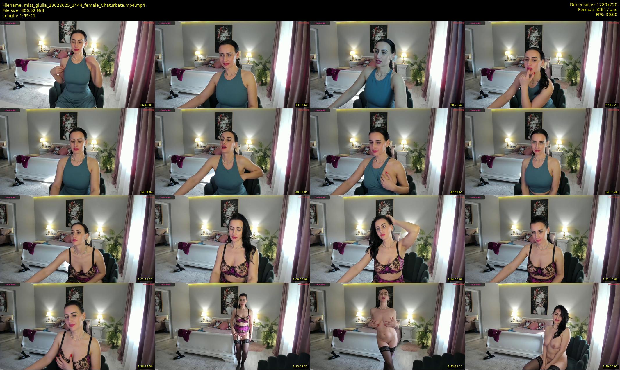 miss_giulia — 116 minute Chaturbate female cam show recording, 720p, Feb 13, 2025