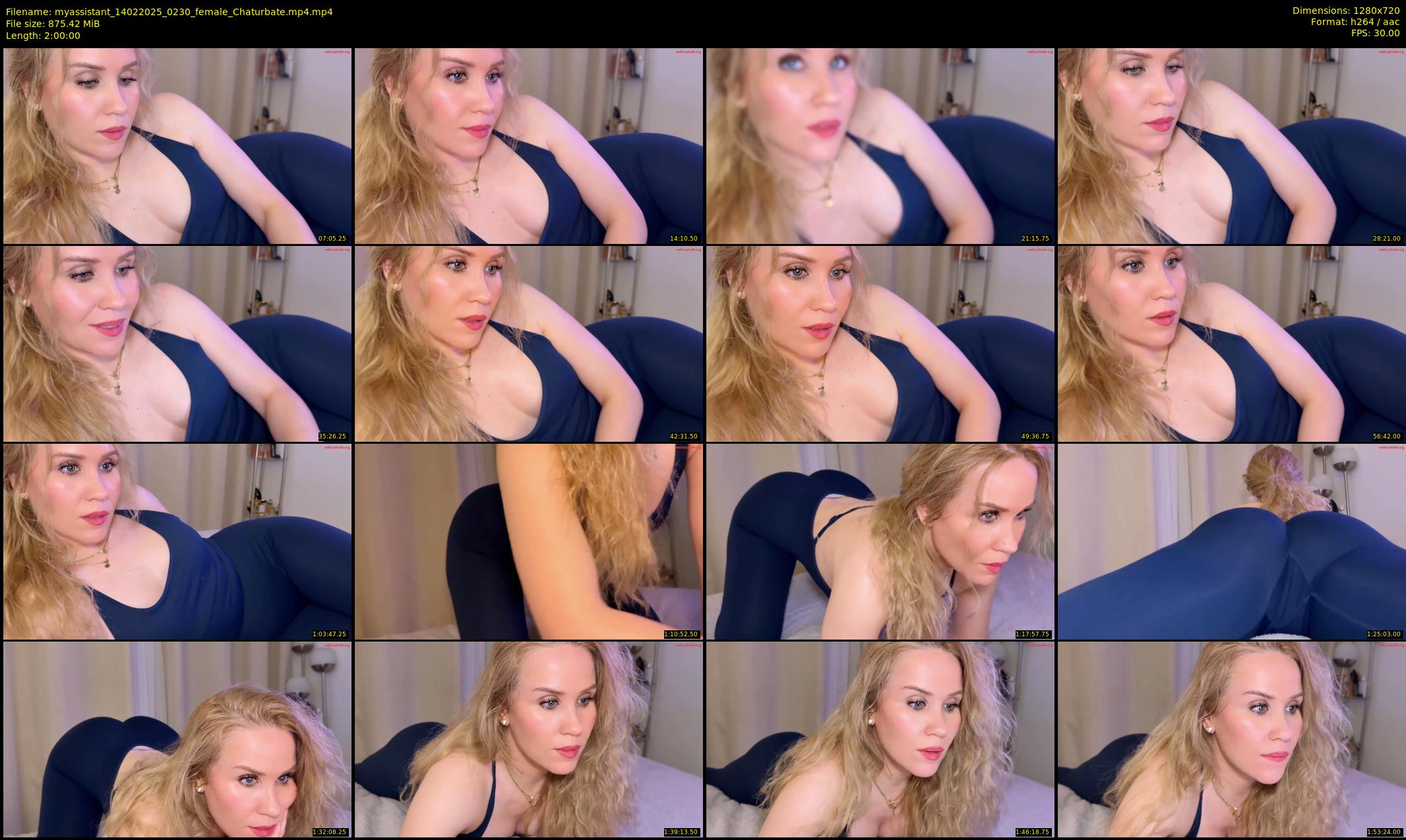 myassistant — 120 minute Chaturbate female cam show recording, 720p, Feb 14, 2025