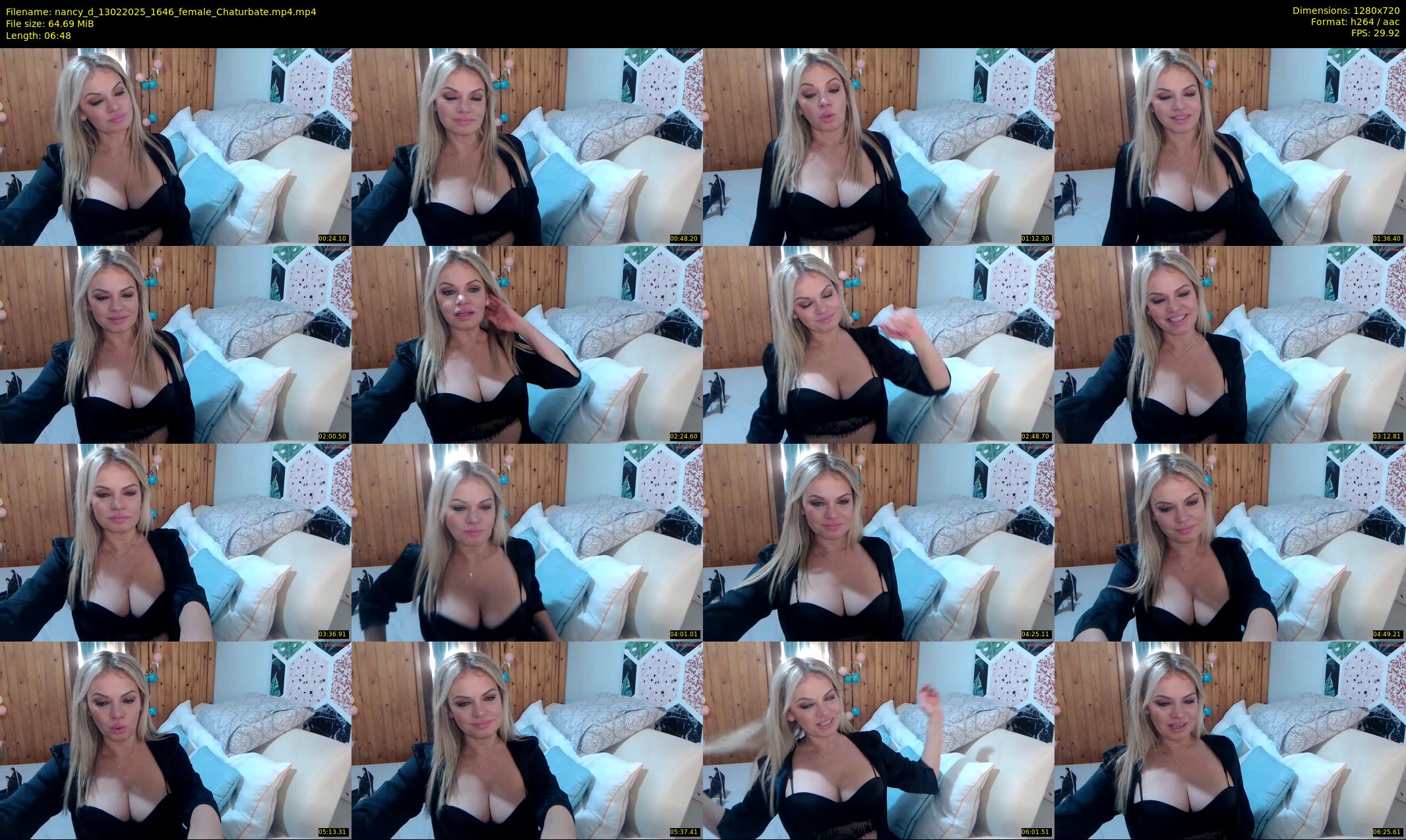 nancy_d — 7 minute Chaturbate female cam show recording, 720p, Feb 13, 2025