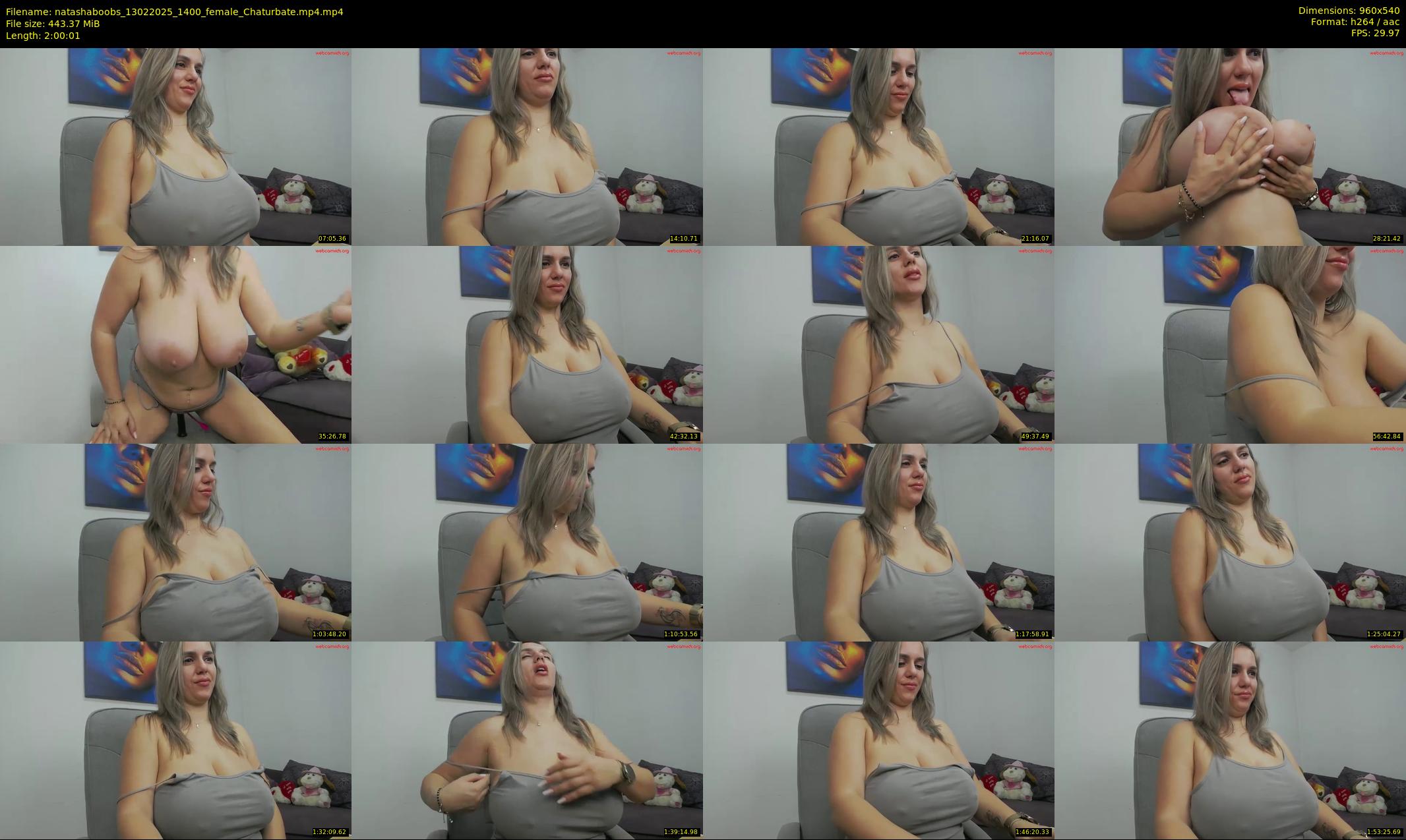 natashaboobs — 121 minute Chaturbate female cam show recording, 480p, Feb 13, 2025