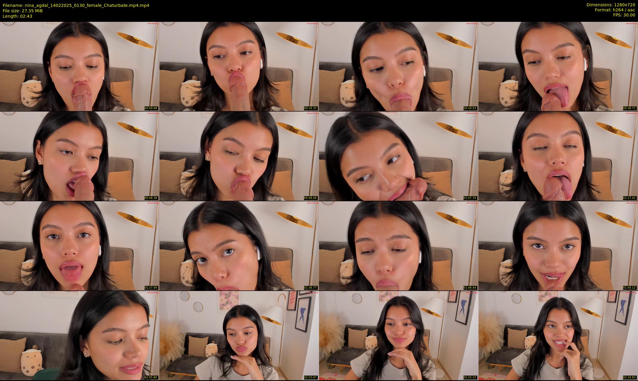 nina_agdal — 3 minute Chaturbate female cam show recording, 720p, Feb 14, 2025