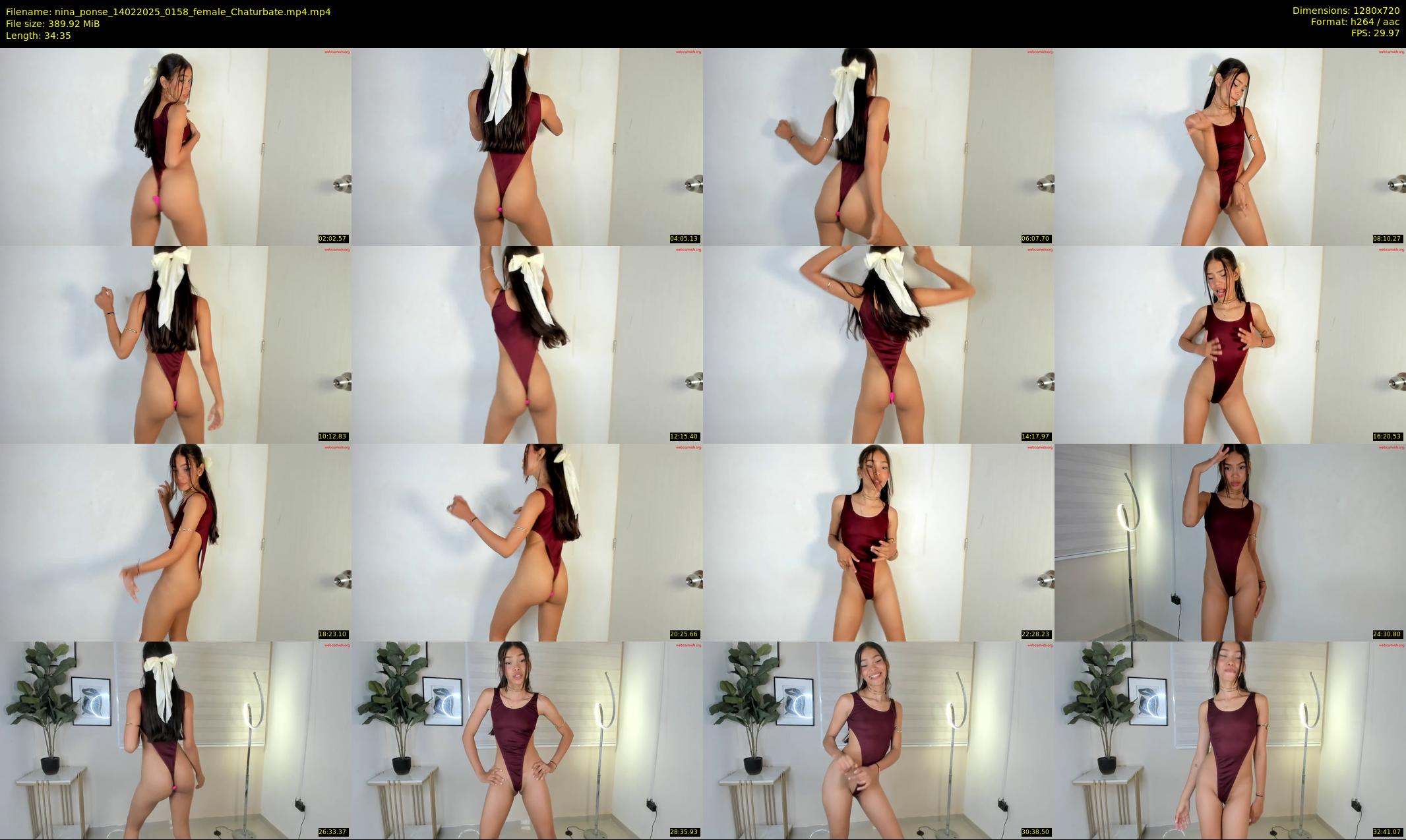 nina_ponse — 35 minute Chaturbate female cam show recording, 720p, Feb 14, 2025
