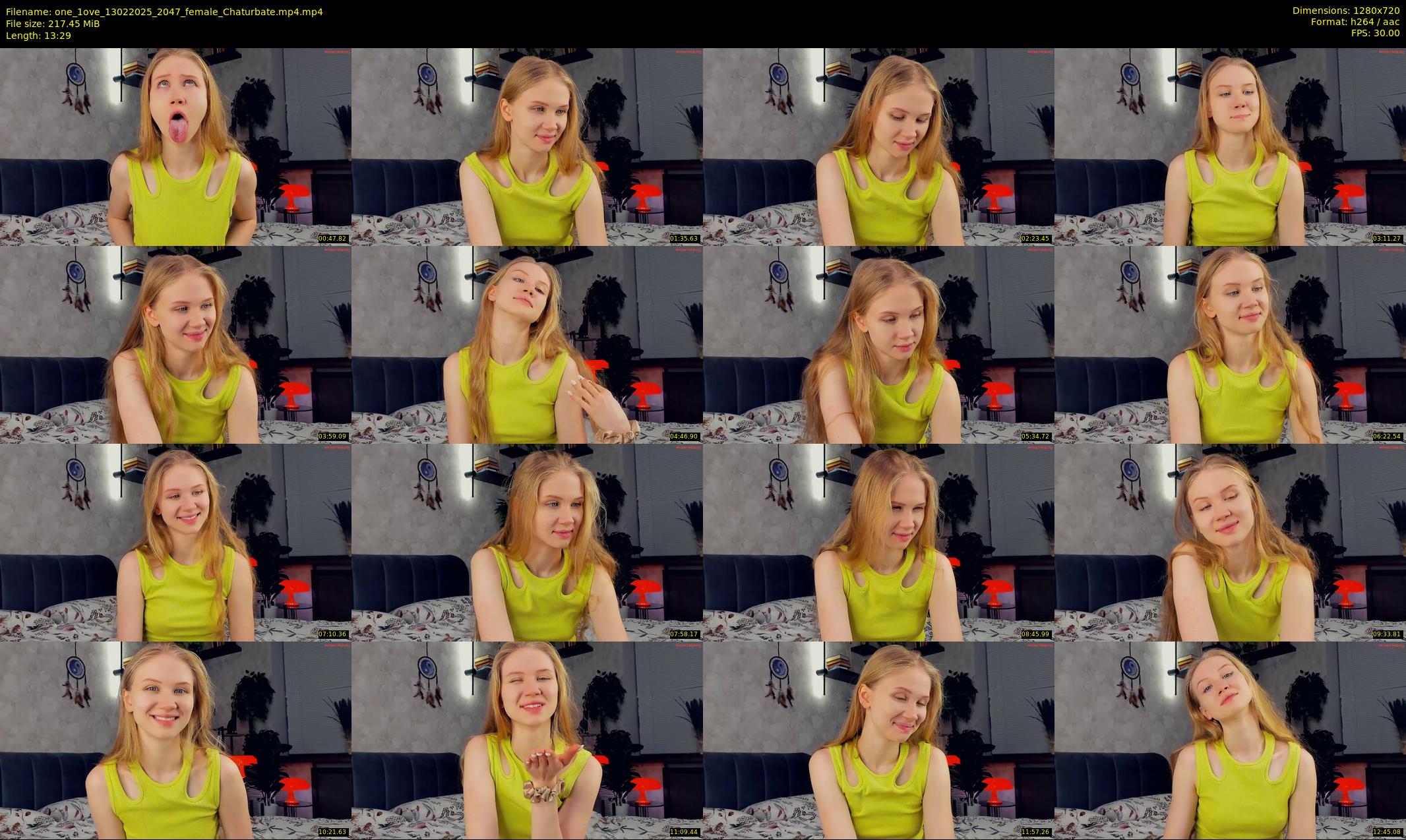 one_1ove — 14 minute Chaturbate female cam show recording, 720p, Feb 13, 2025