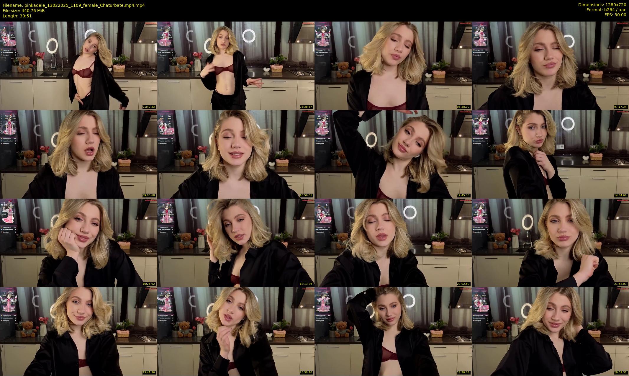 pinkadele — 31 minute Chaturbate female cam show recording, 720p, Feb 13, 2025