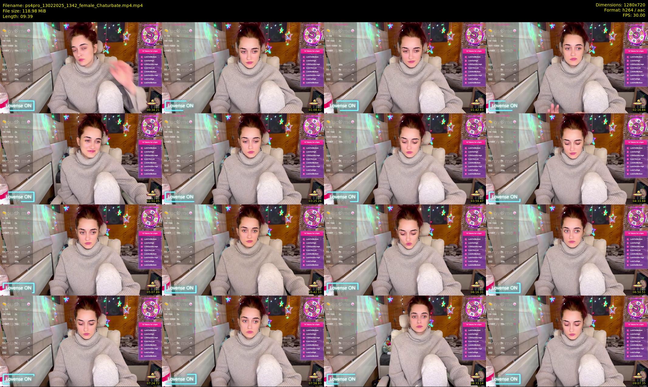 ps4pro — 10 minute Chaturbate female cam show recording, 720p, Feb 13, 2025