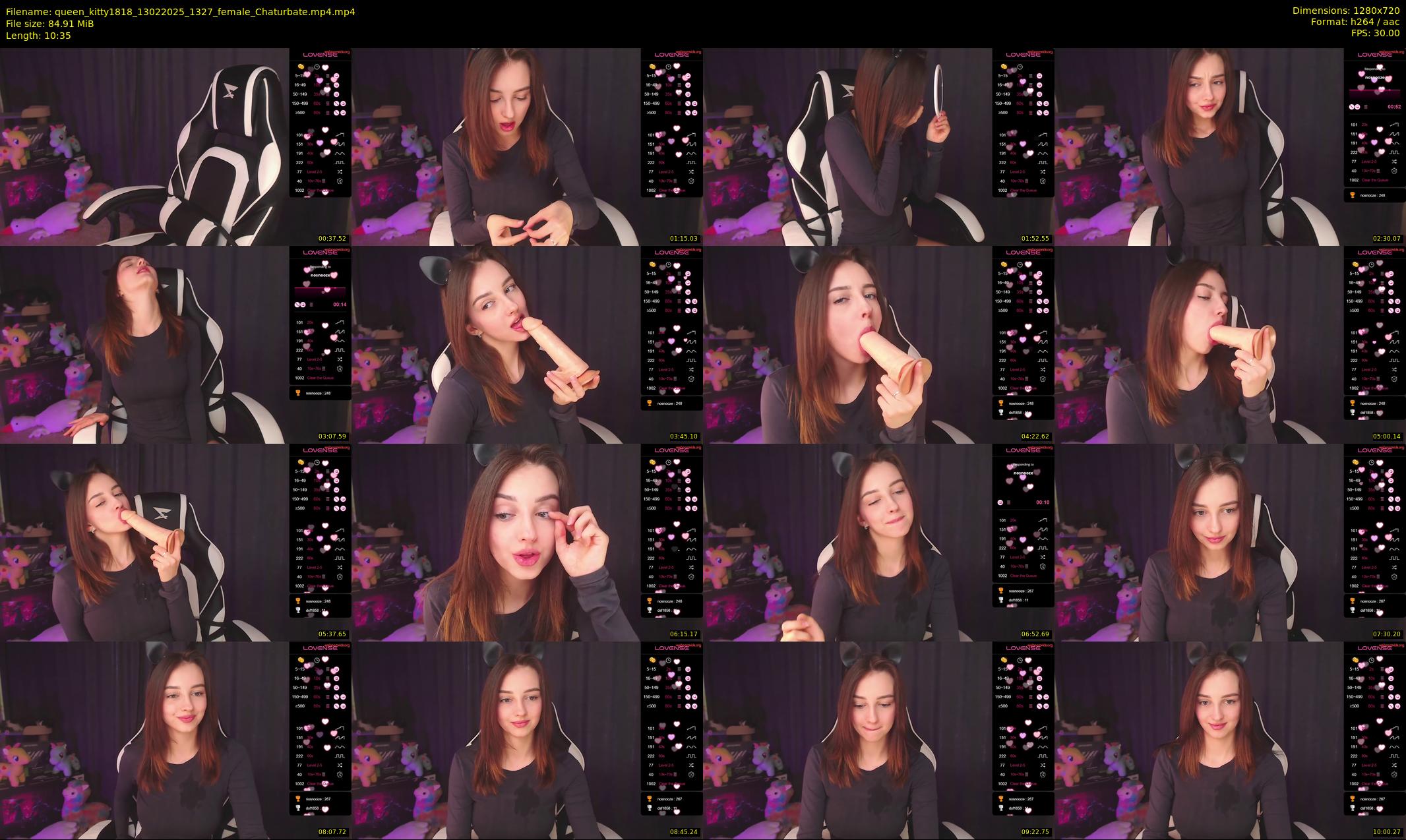 queen_kitty1818 — 11 minute Chaturbate female cam show recording, 720p, Feb 13, 2025