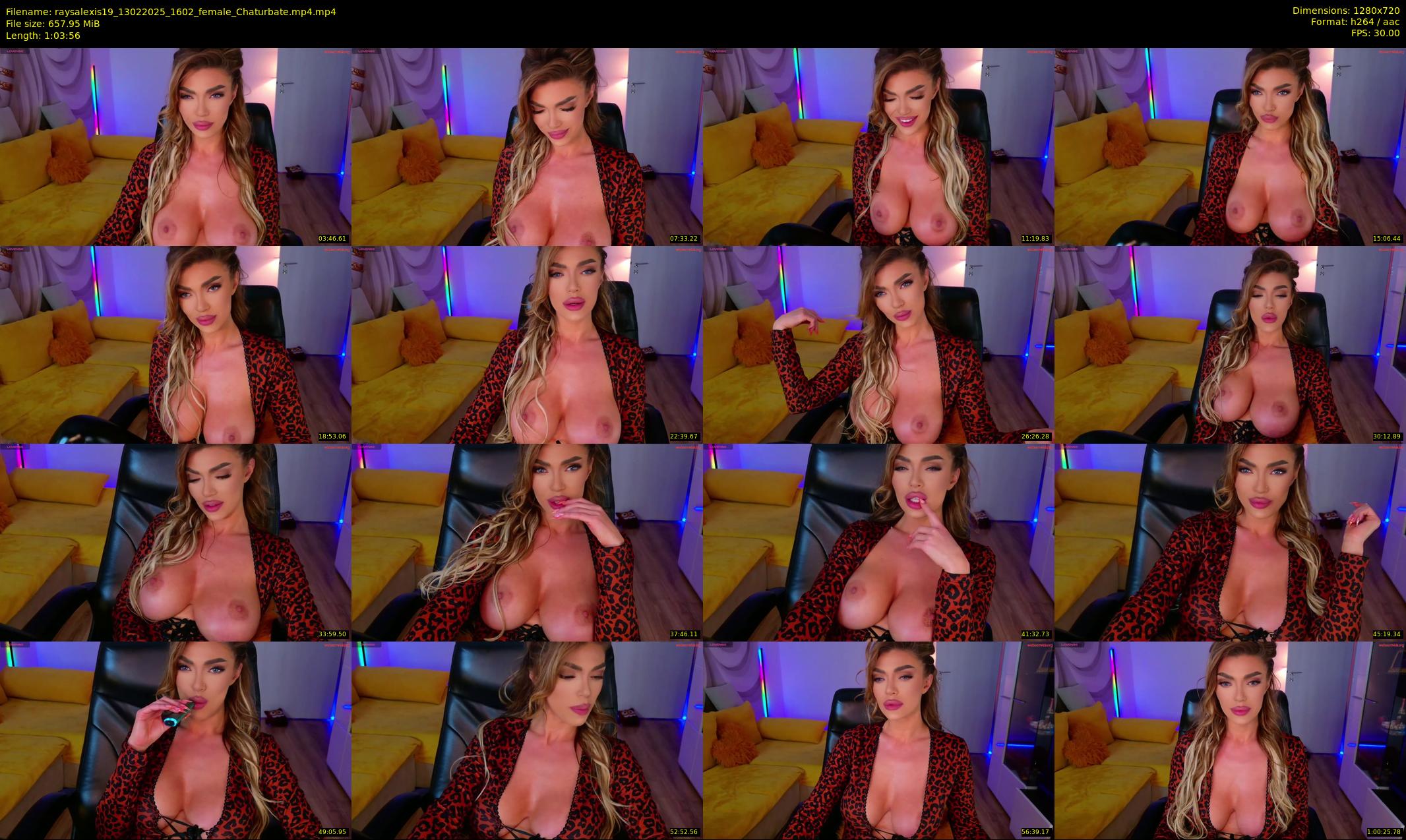 raysalexis19 — 64 minute Chaturbate female cam show recording, 720p, Feb 13, 2025