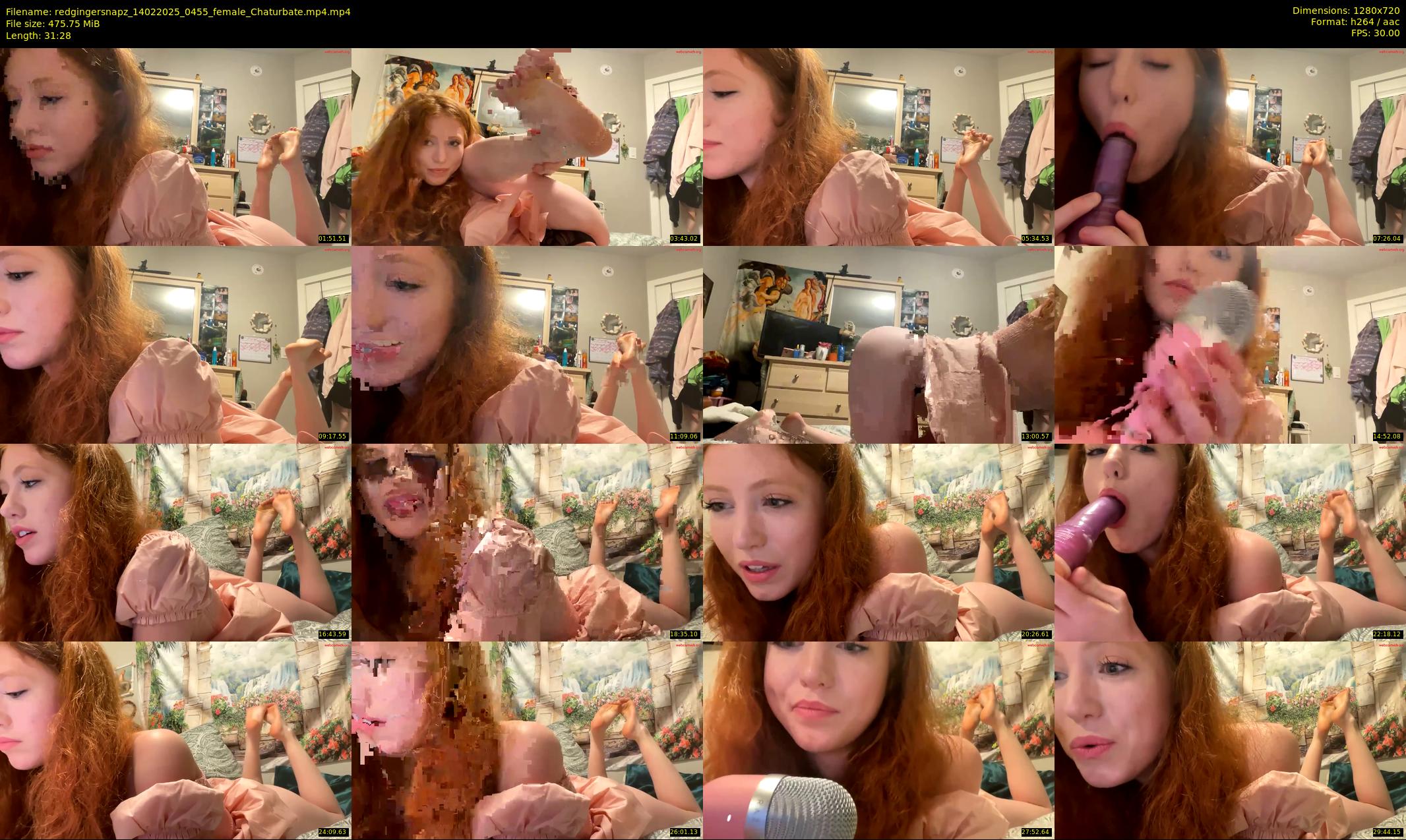 redgingersnapz — 32 minute Chaturbate female cam show recording, 720p, Feb 14, 2025