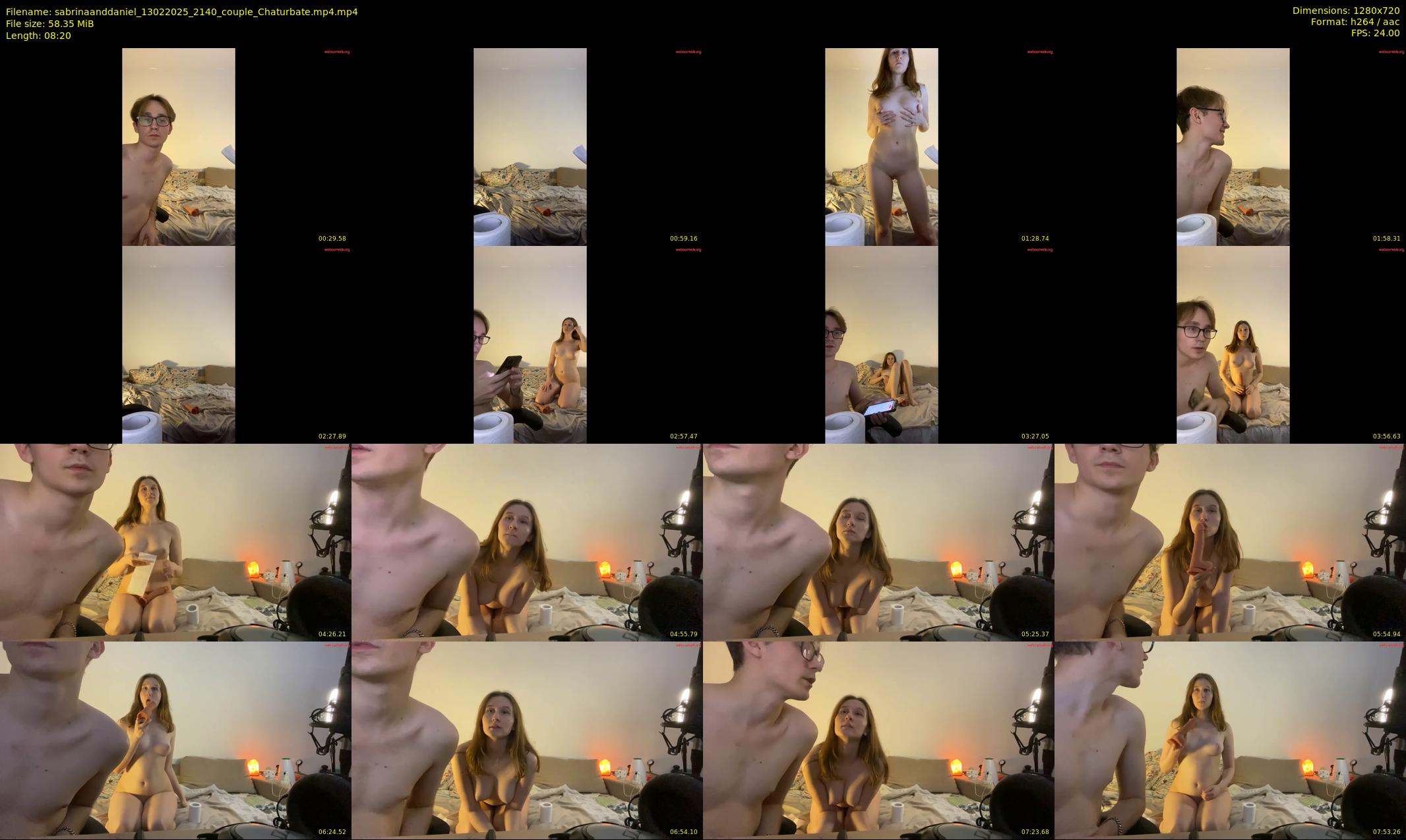 sabrinaanddaniel — 9 minute Chaturbate couple cam show recording, 720p, Feb 13, 2025