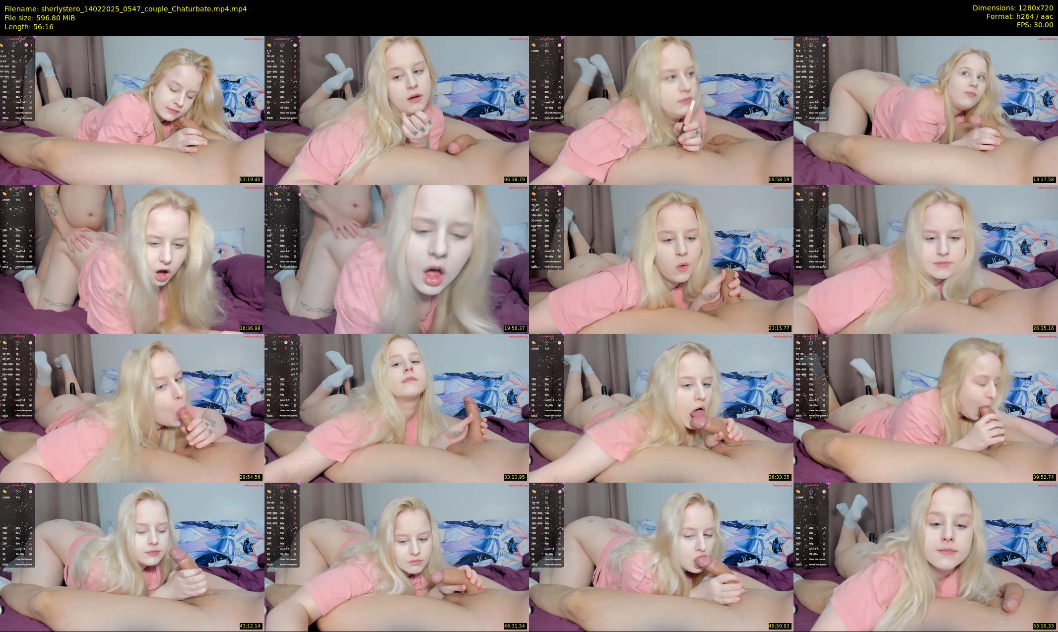sherlystero — 57 minute Chaturbate couple cam show recording, 720p, Feb 14, 2025