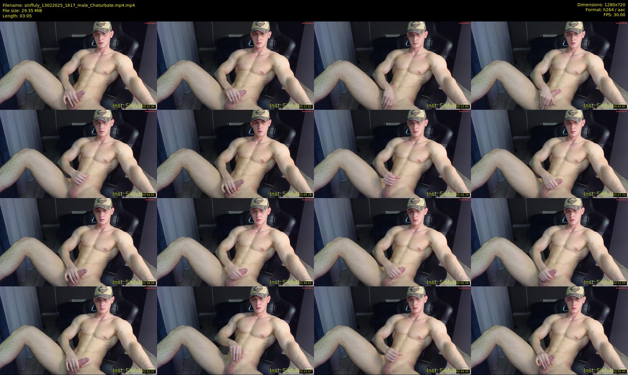 sinffuly — 4 minute Chaturbate male cam show recording, 720p, Feb 13, 2025