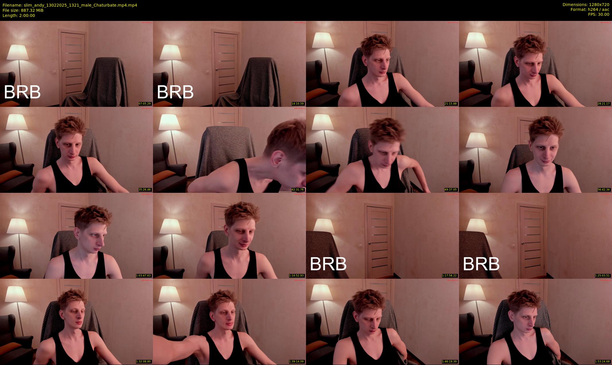 slim_andy — 120 minute Chaturbate male cam show recording, 720p, Feb 13, 2025