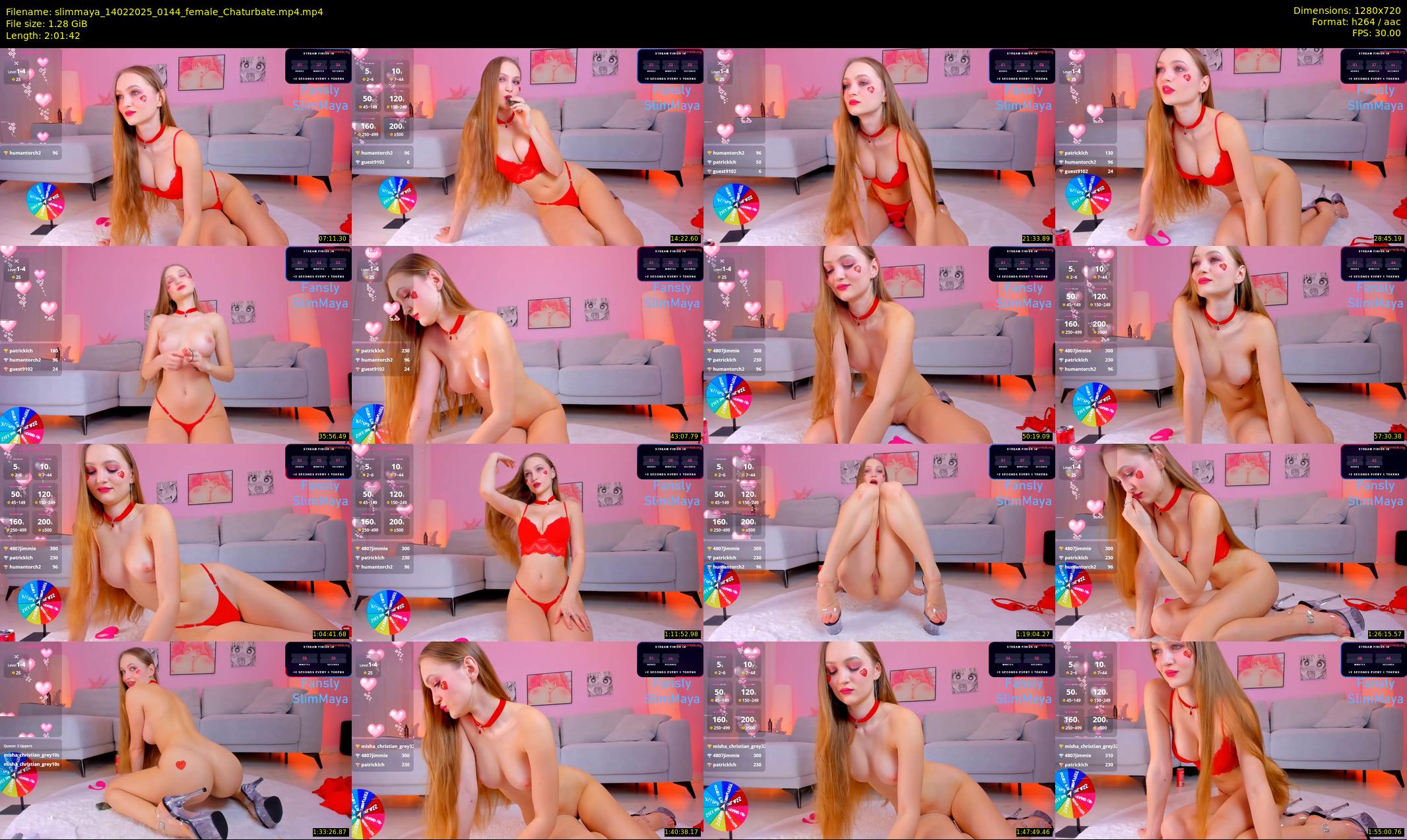 slimmaya — 122 minute Chaturbate female cam show recording, 720p, Feb 14, 2025