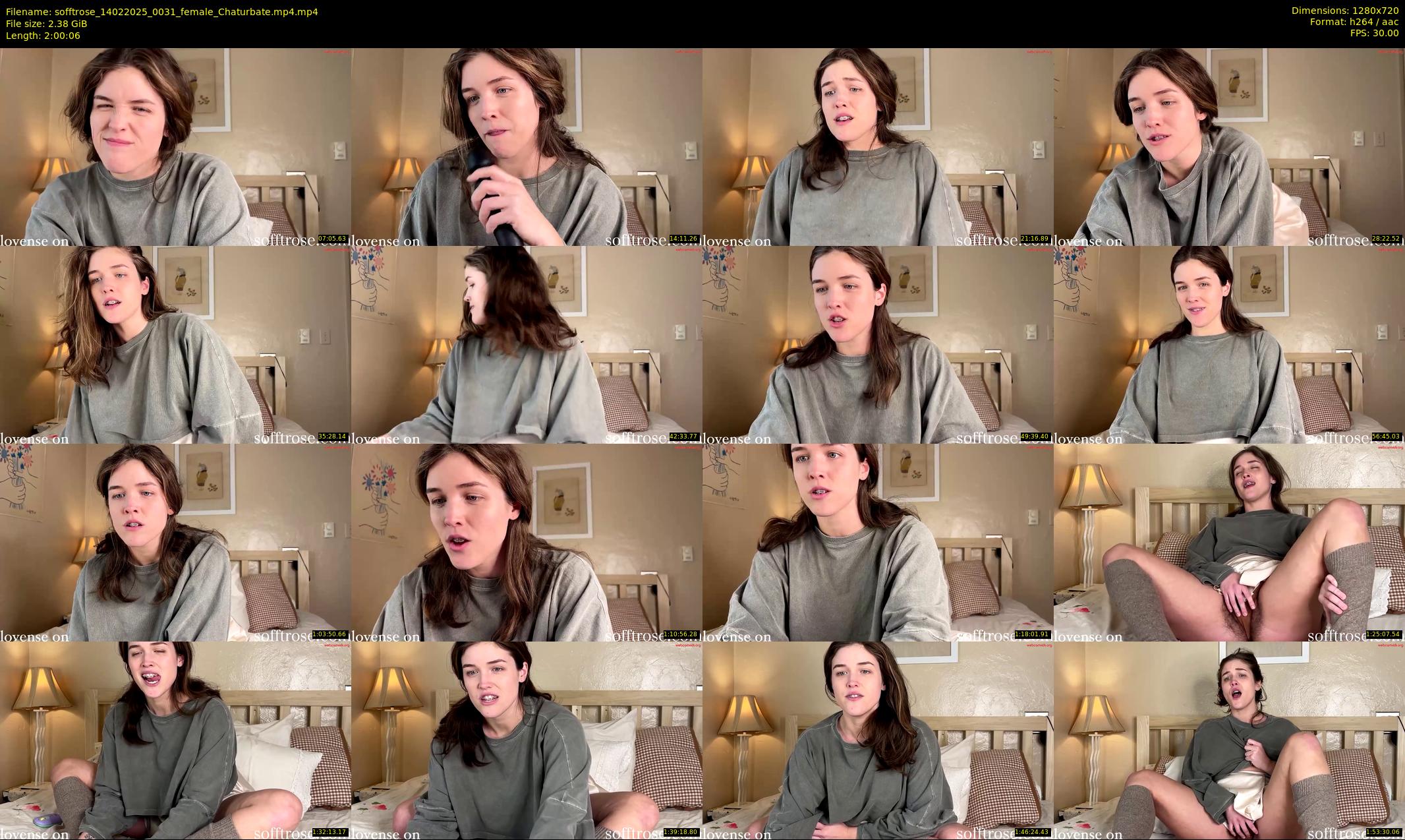 sofftrose — 121 minute Chaturbate female cam show recording, 720p, Feb 14, 2025