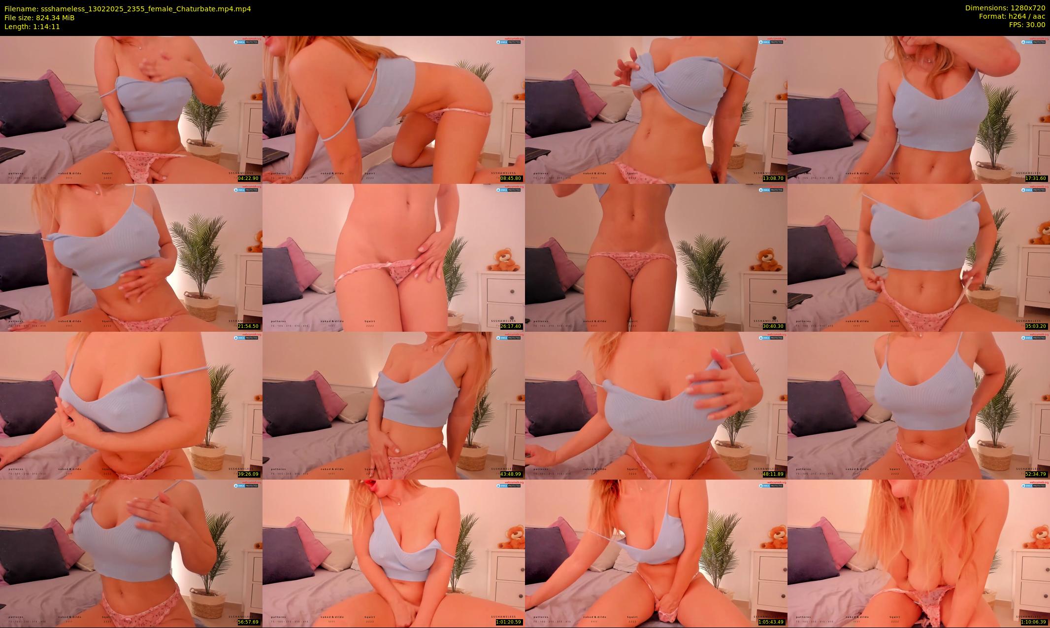 ssshameless — 75 minute Chaturbate female cam show recording, 720p, Feb 13, 2025