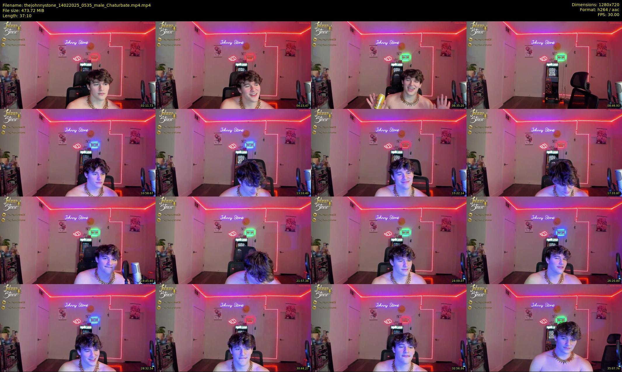 thejohnnystone — 38 minute Chaturbate male cam show recording, 720p, Feb 14, 2025