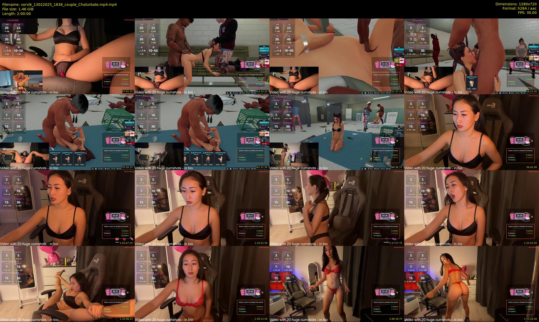 vorvik — 120 minute Chaturbate couple cam show recording, 720p, Feb 13, 2025