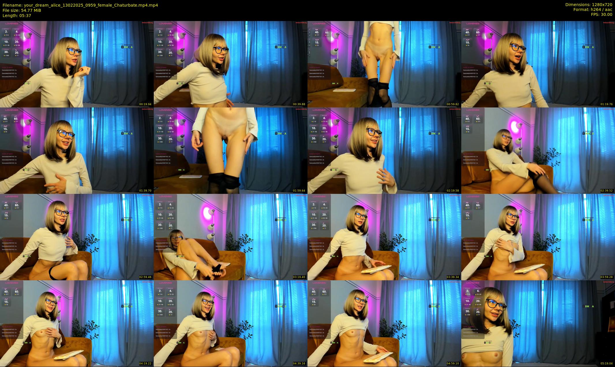 your_dream_alice — 6 minute Chaturbate female cam show recording, 720p, Feb 13, 2025