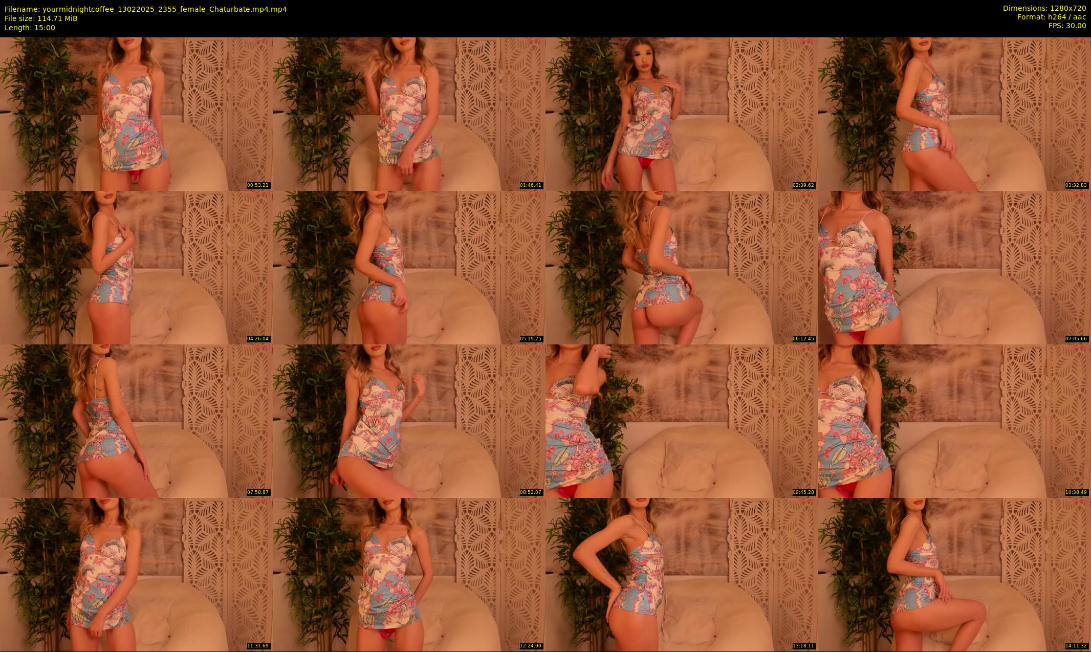 yourmidnightcoffee — 15 minute Chaturbate female cam show recording, 720p, Feb 13, 2025
