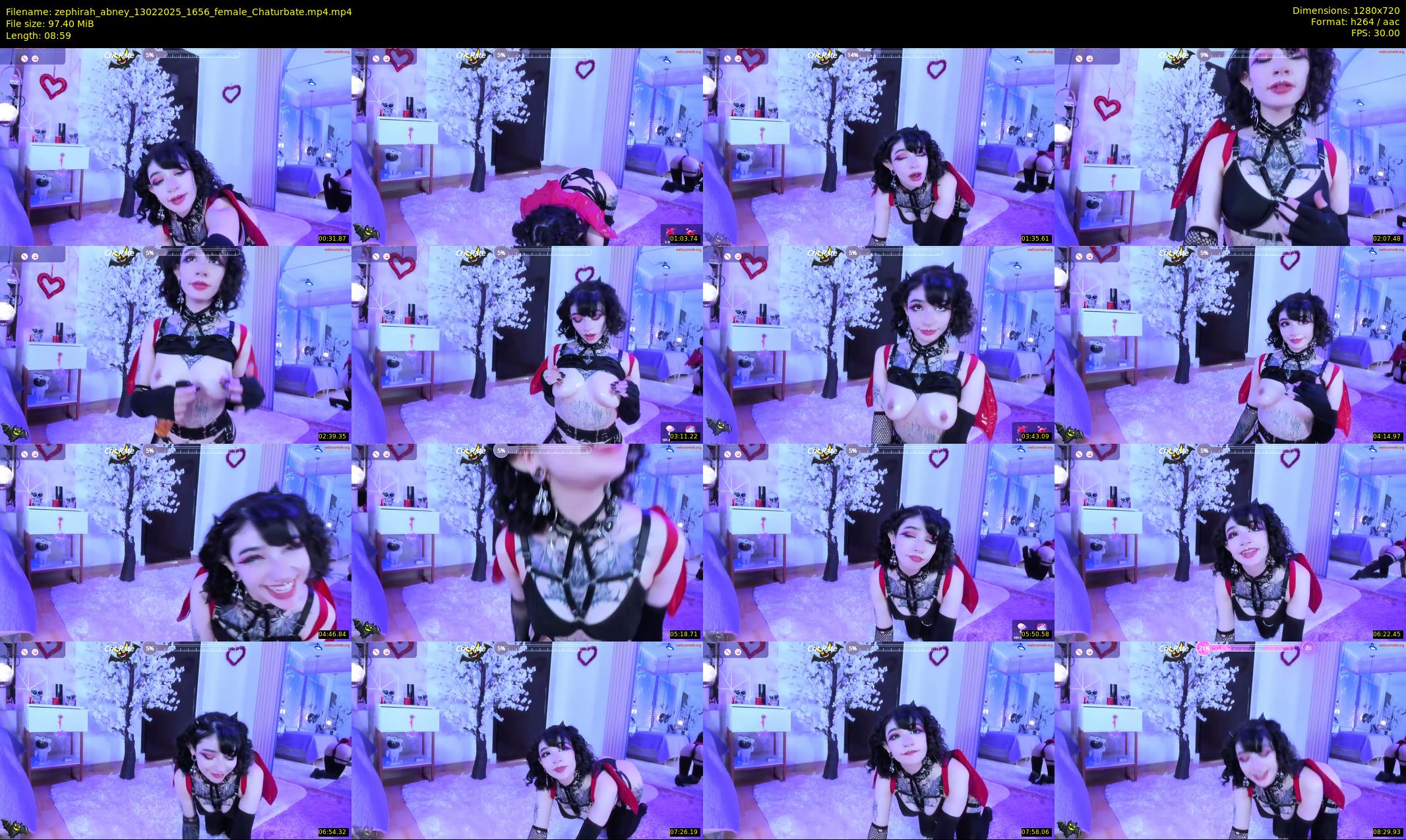 zephirah_abney — 9 minute Chaturbate female cam show recording, 720p, Feb 13, 2025